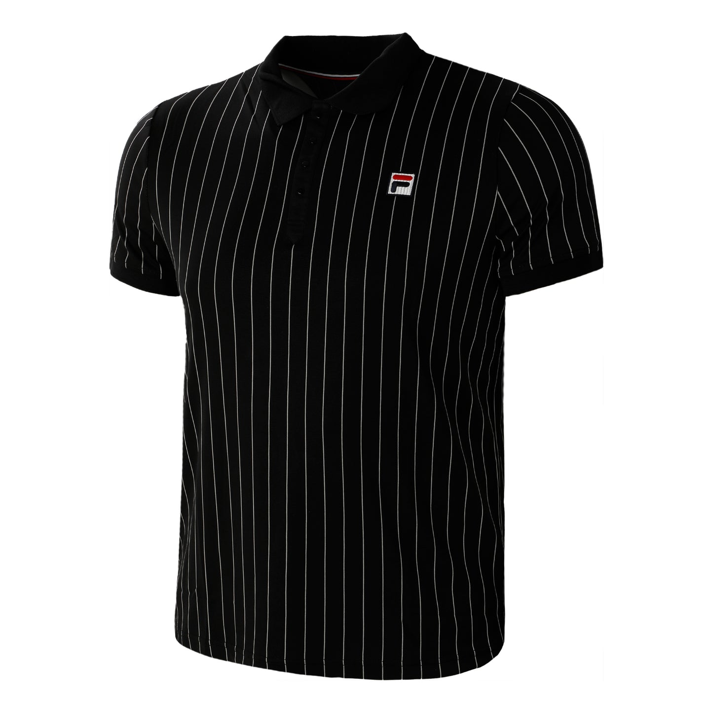 Fila Stripes Polo Heren-Zwart,Wit Fila Stripes Polo Heren-Zwart,Wit