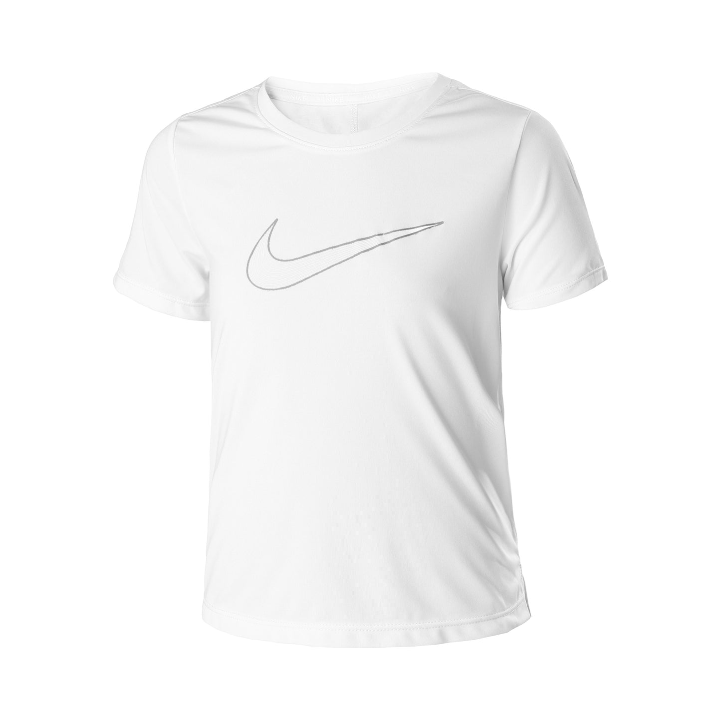 Nike Dri-Fit One Graphic T-shirt Meisjes-Wit,Zwart Nike Dri-Fit One Graphic T-shirt Meisjes-Wit,Zwart