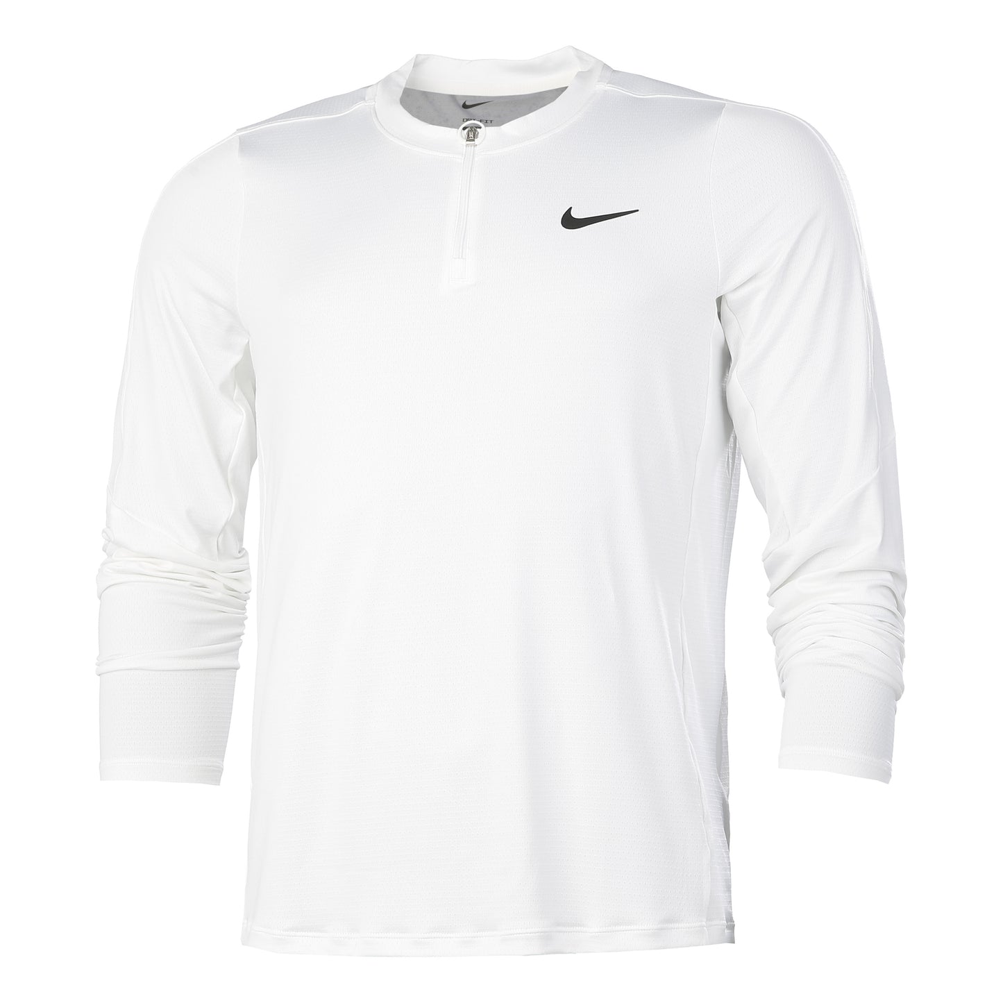 Nike Court Dri-Fit Half-Zip Longsleeve Heren - wit, Nike Court Dri-Fit Half-Zip Longsleeve Heren - wit,