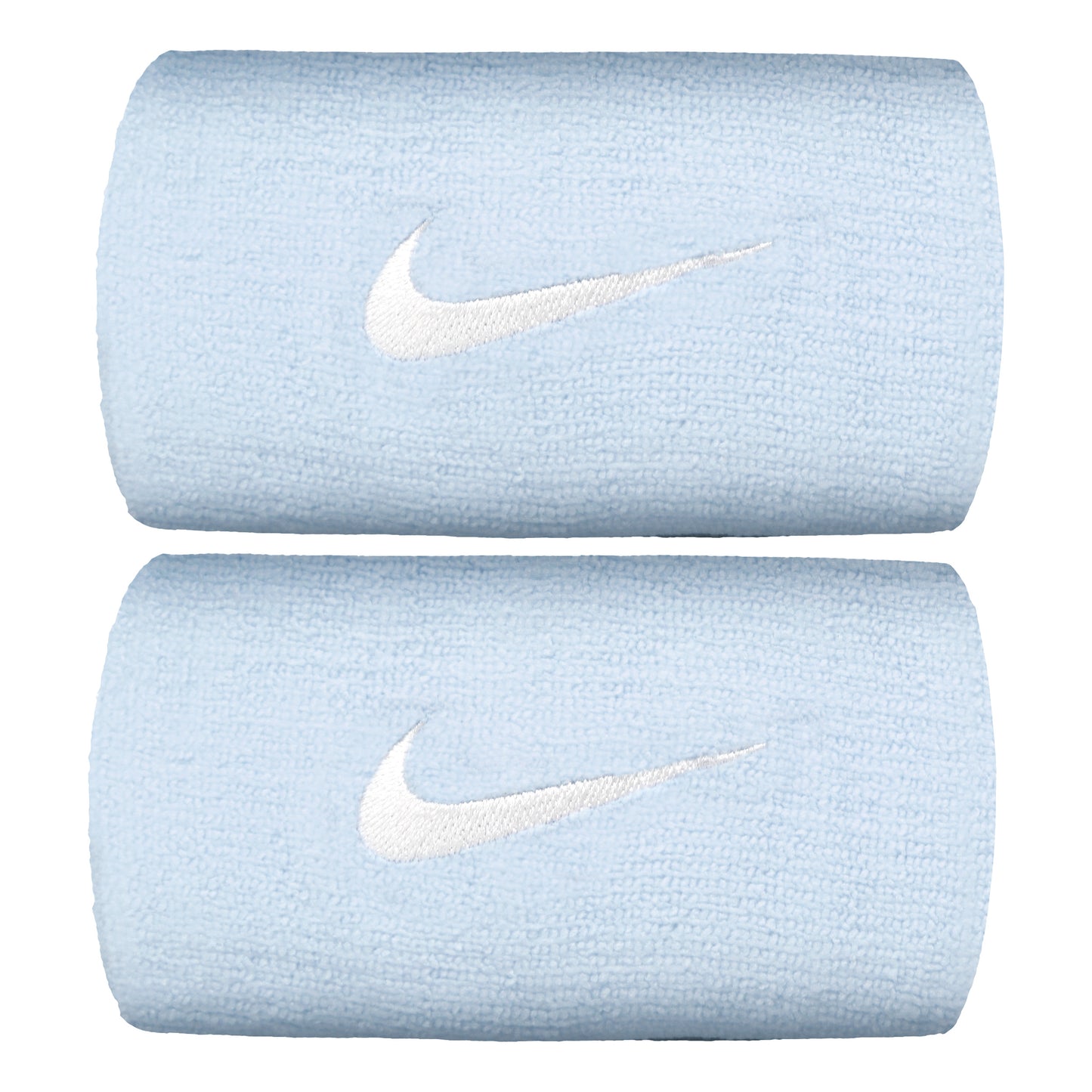 Nike Premier DW Zweetband Verpakking 2 stuks lang - lichtblauw, wit Nike Premier DW Zweetband Verpakking 2 stuks lang - lichtblauw, wit