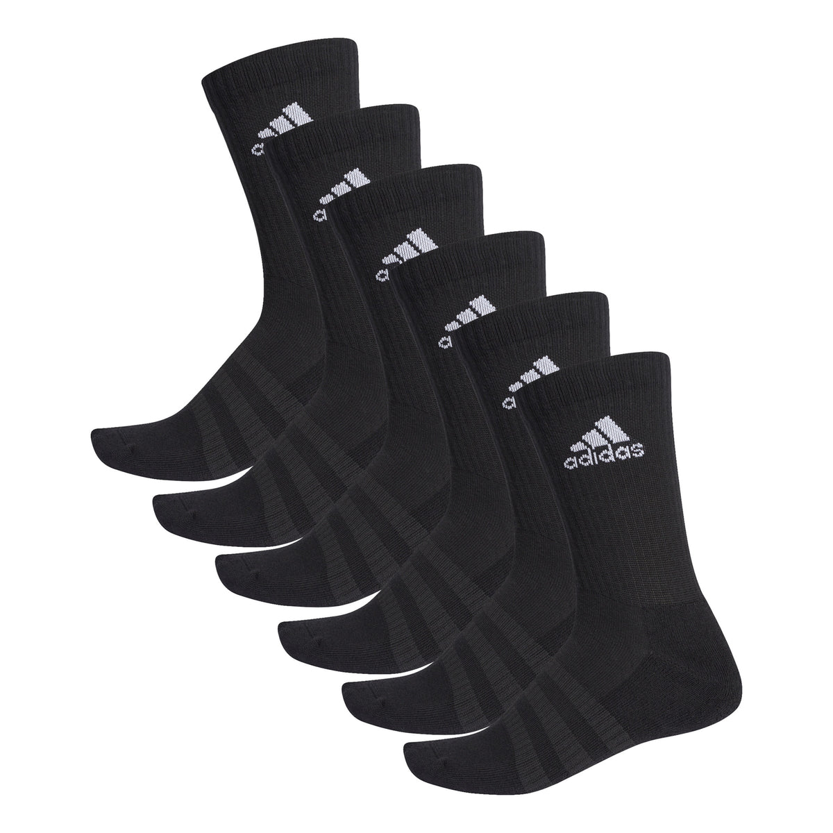 adidas Cush Crew Sportsokken Verpakking 6 stuks Unisex - zwart, wit adidas Cush Crew Sportsokken Verpakking 6 stuks Unisex - zwart, wit