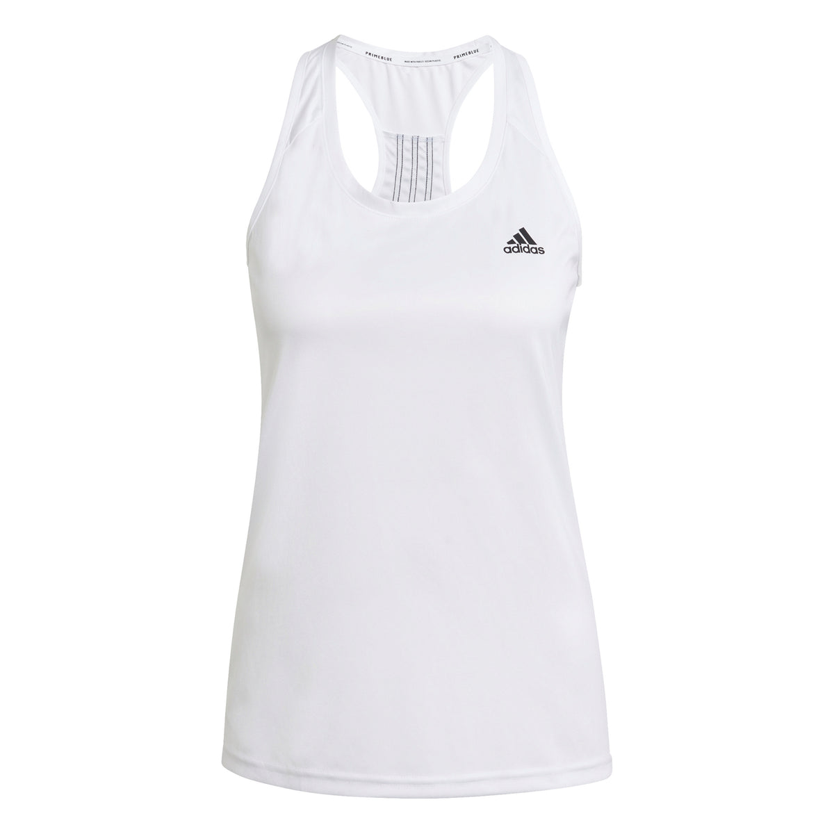 adidas 3Stripes Tanktop Dames - wit adidas 3Stripes Tanktop Dames - wit