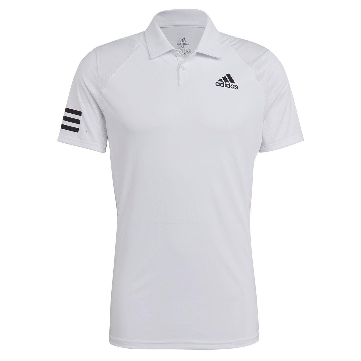 adidas Club 3 Stripes Polo Heren - wit, zwart adidas Club 3 Stripes Polo Heren - wit, zwart