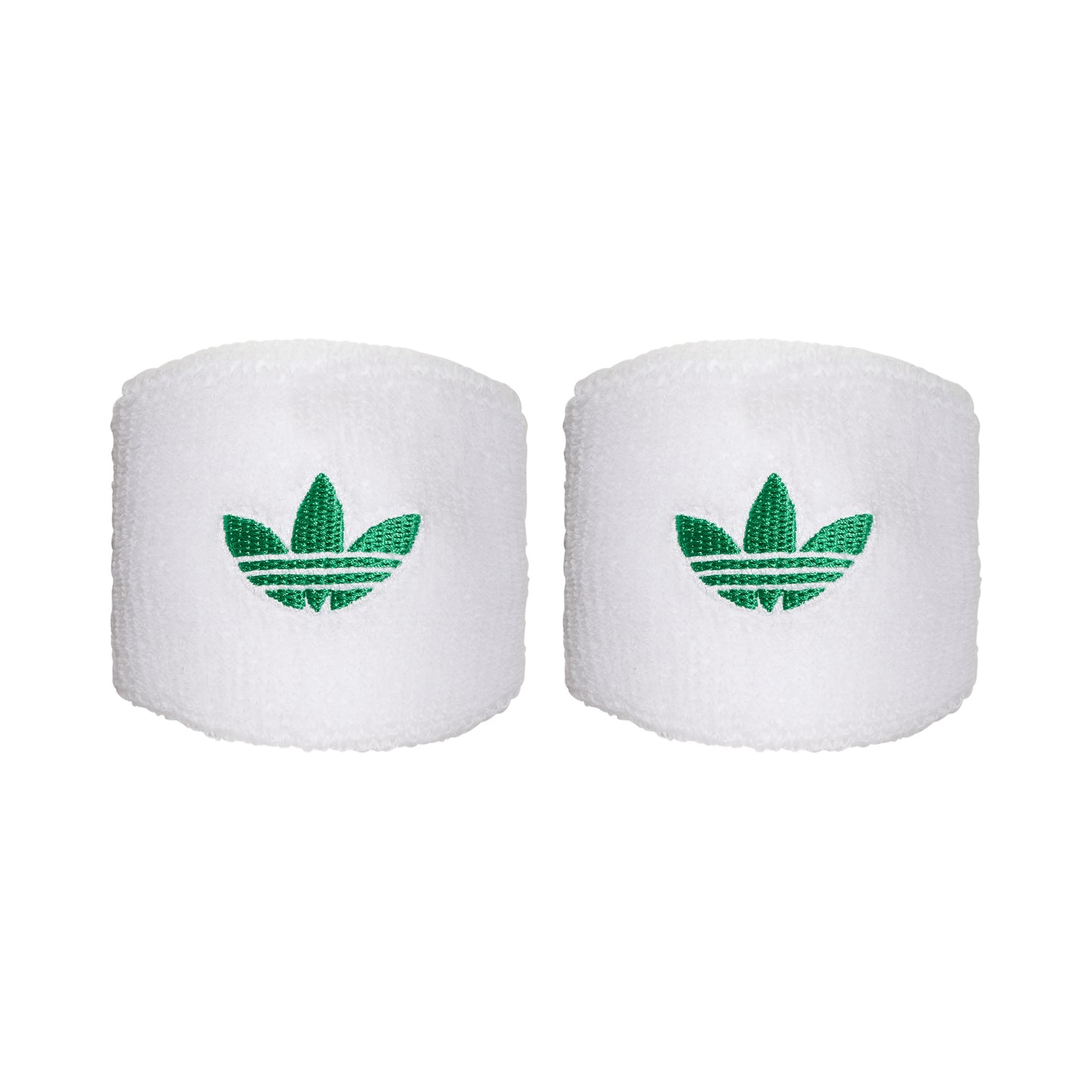 adidas Zweetband kort - wit, groen adidas Zweetband kort - wit, groen