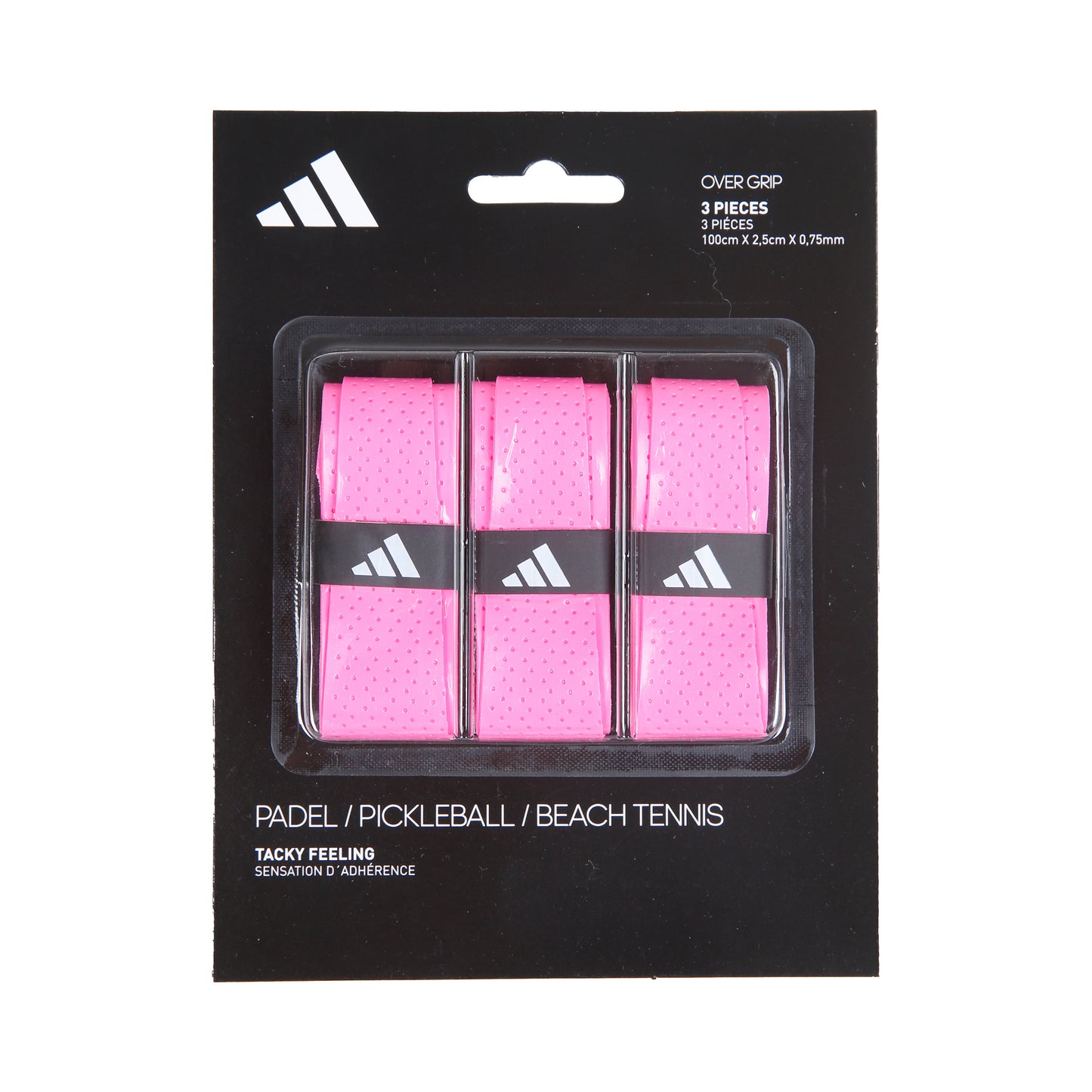 adidas Padel Overgrip Verpakking 3 Stuks-Pink adidas Padel Overgrip Verpakking 3 Stuks-Pink