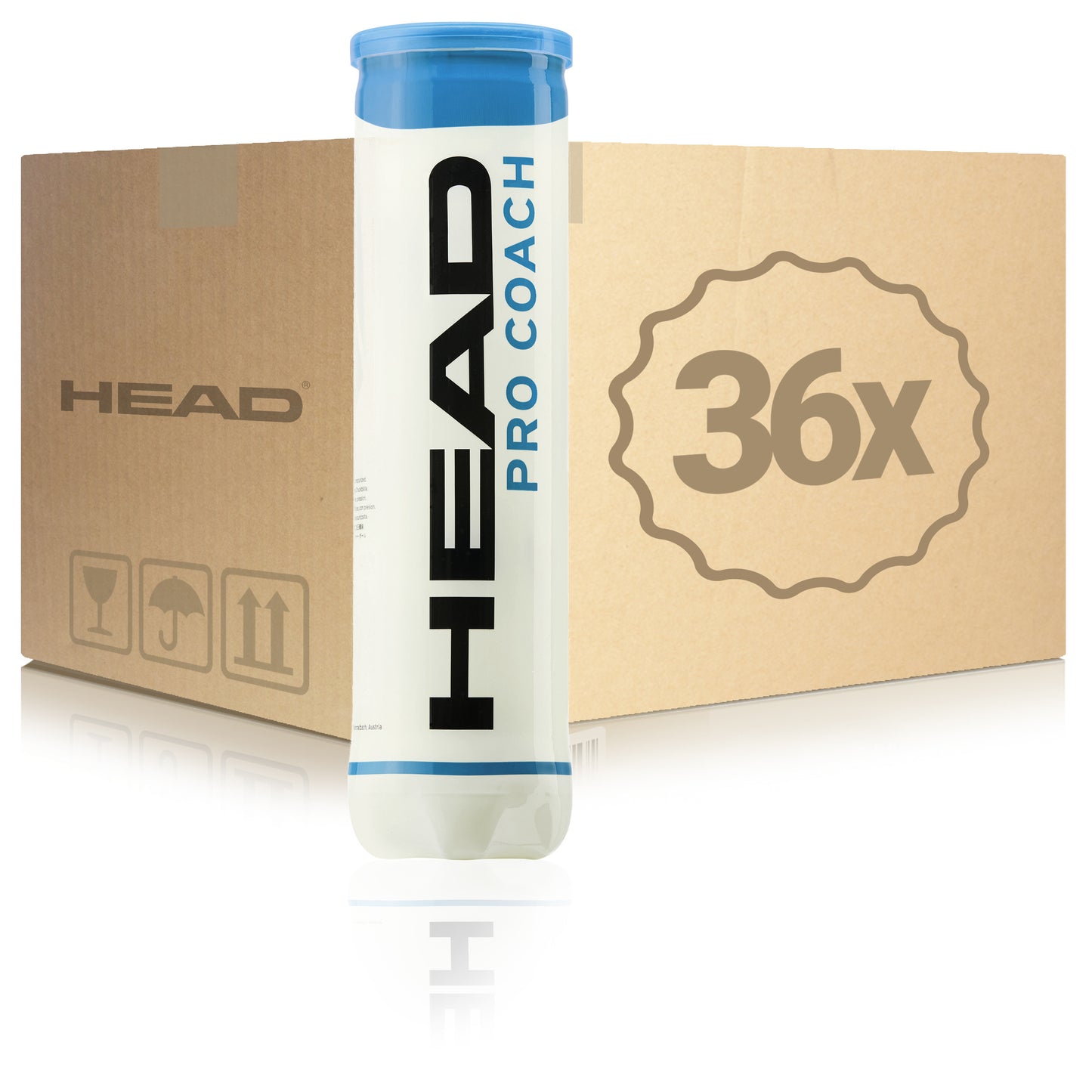 HEAD 36x verpakking 4 stuks Pro Coach In een doos HEAD 36x verpakking 4 stuks Pro Coach In een doos