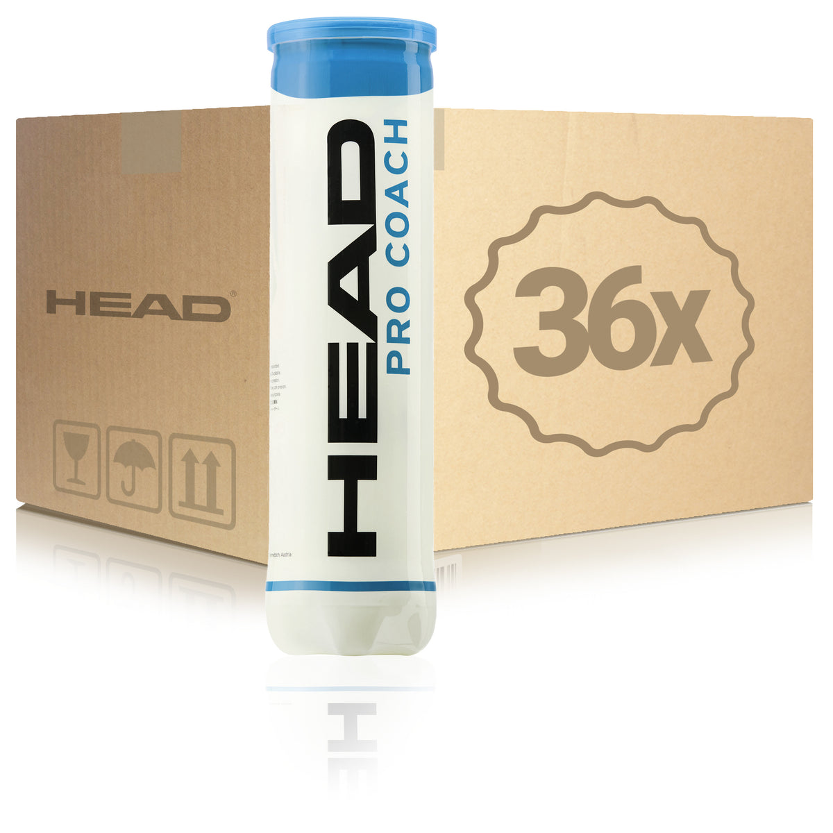 HEAD 36x verpakking 4 stuks Pro Coach In een doos HEAD 36x verpakking 4 stuks Pro Coach In een doos