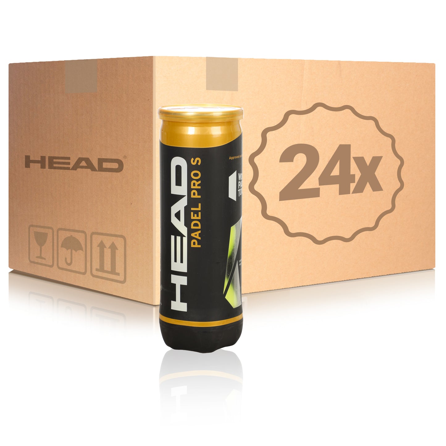 HEAD 24x verpakking 3 stuks Padel Pro S In een doos HEAD 24x verpakking 3 stuks Padel Pro S In een doos