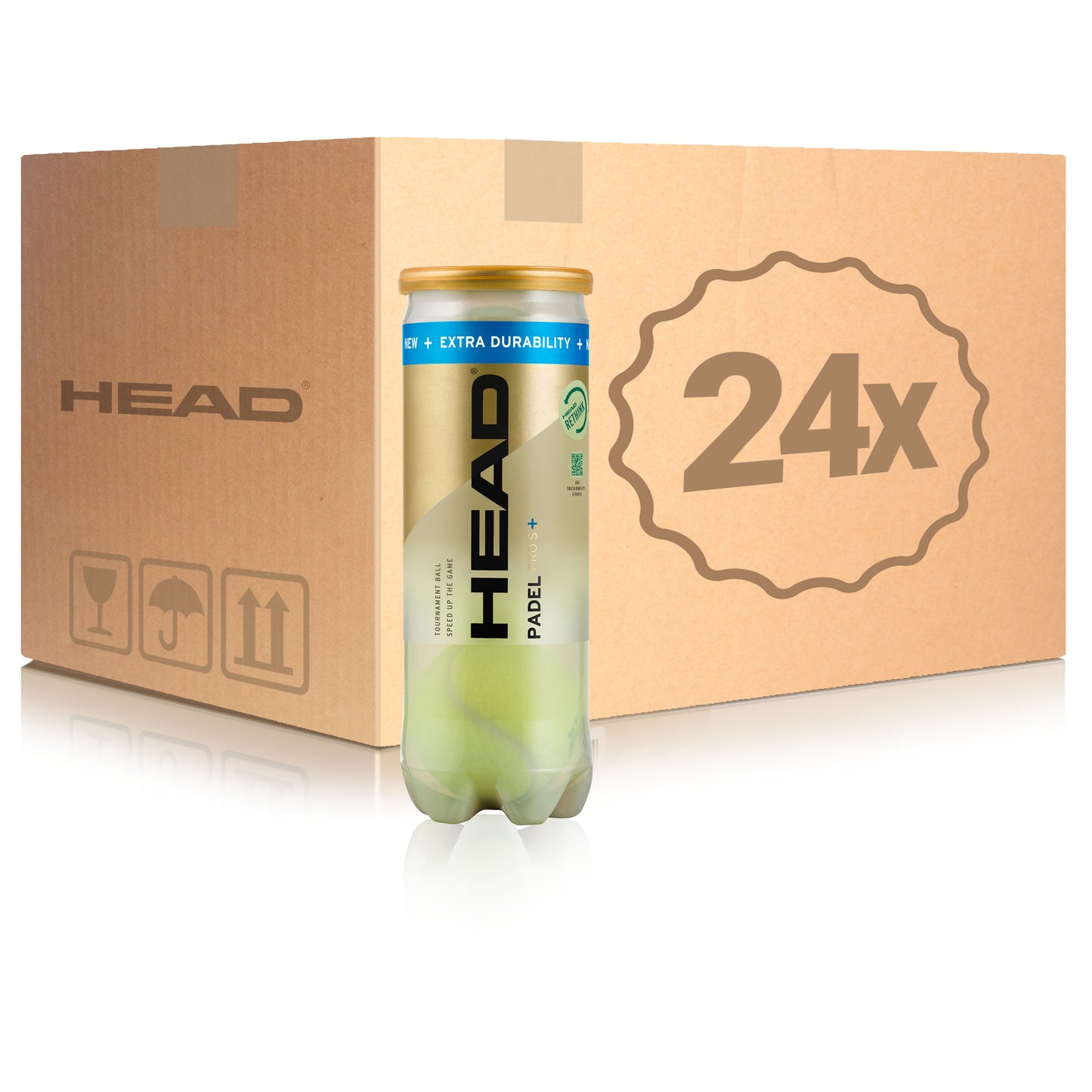 HEAD 24x verpakking 3 stuks Padel Pro S+ In een doos HEAD 24x verpakking 3 stuks Padel Pro S+ In een doos