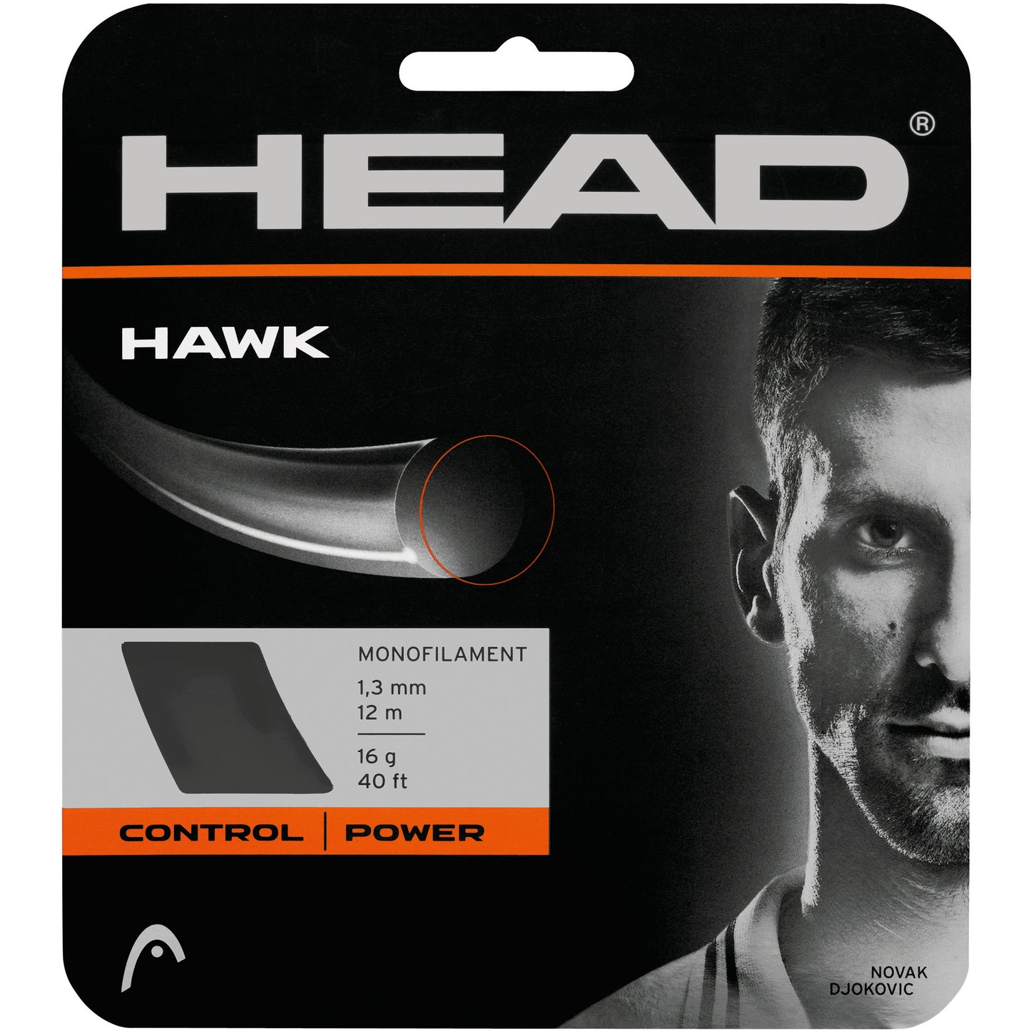 HEAD Hawk Set Snaren 12m-Grijs HEAD Hawk Set Snaren 12m-Grijs