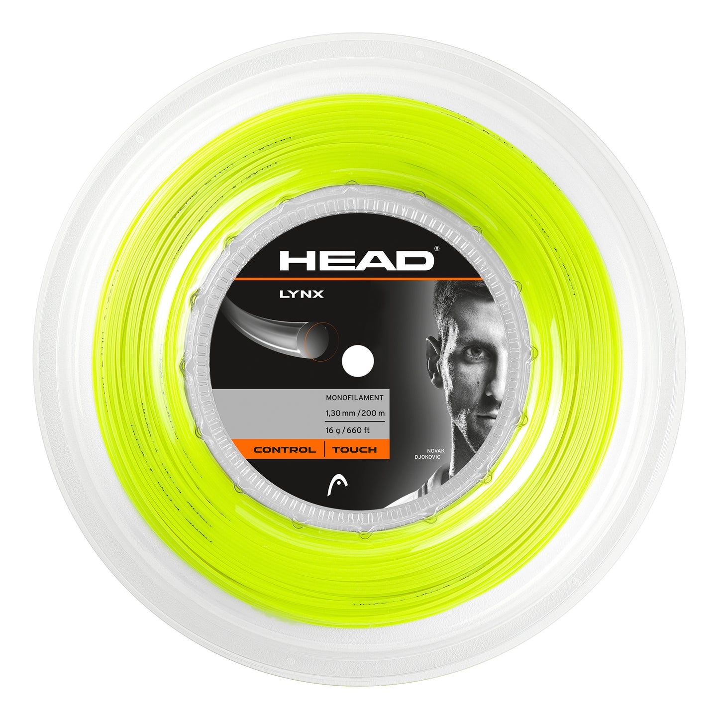 HEAD Lynx Rol Snaren 200m-Neongeel HEAD Lynx Rol Snaren 200m-Neongeel
