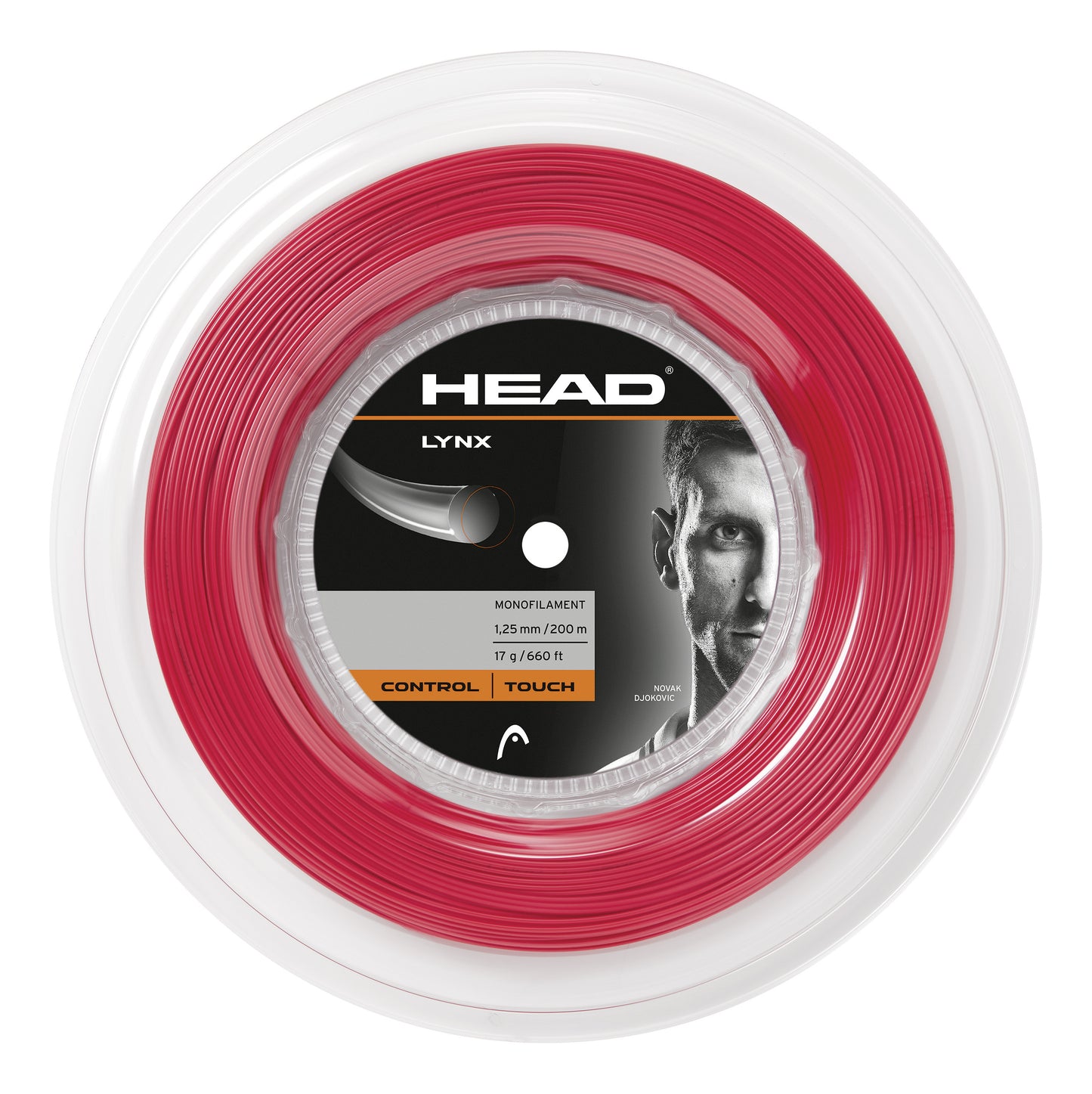 HEAD Lynx Rol Snaren 200m-Rood HEAD Lynx Rol Snaren 200m-Rood