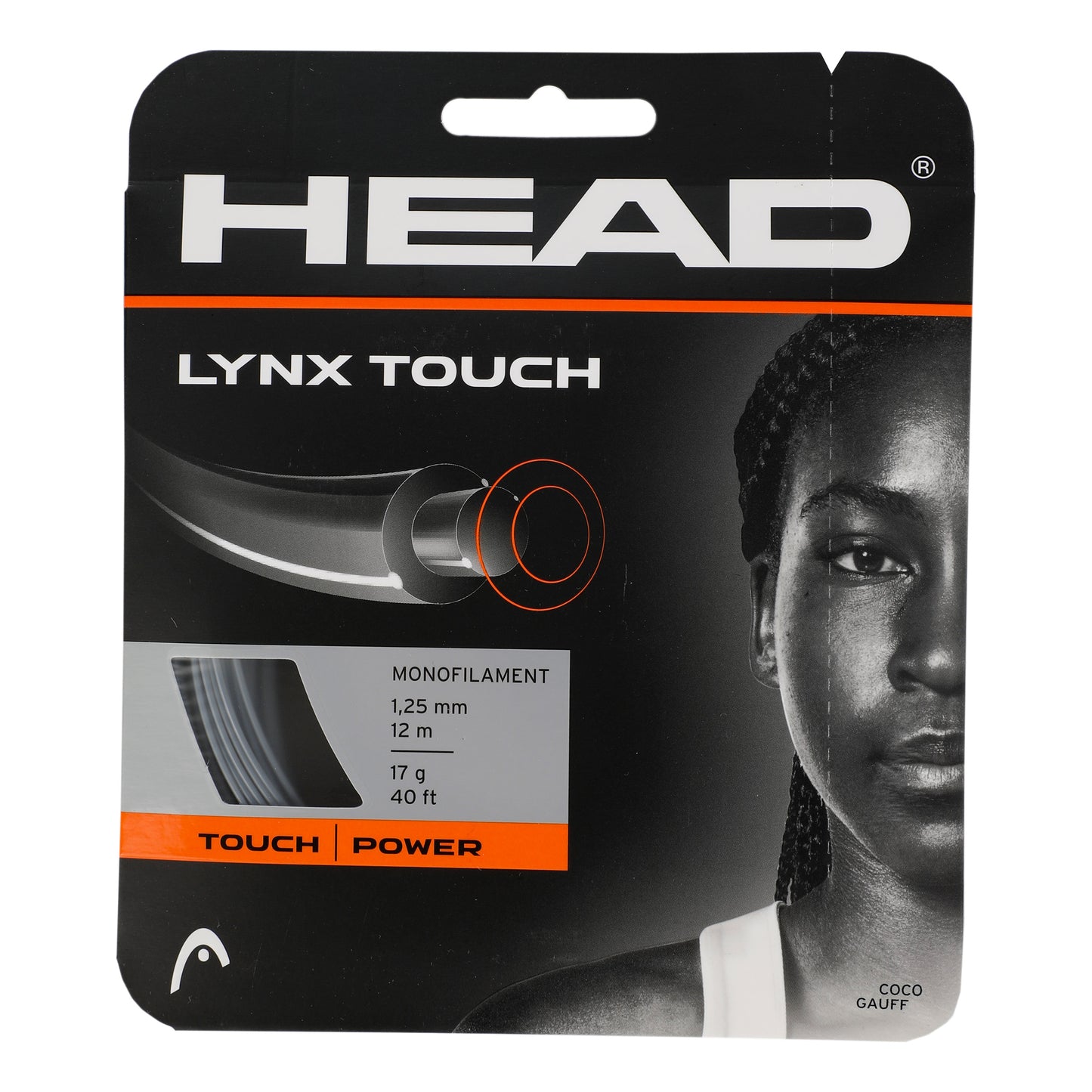 HEAD Lynx Touch Set snaren 12m - antraciet HEAD Lynx Touch Set snaren 12m - antraciet