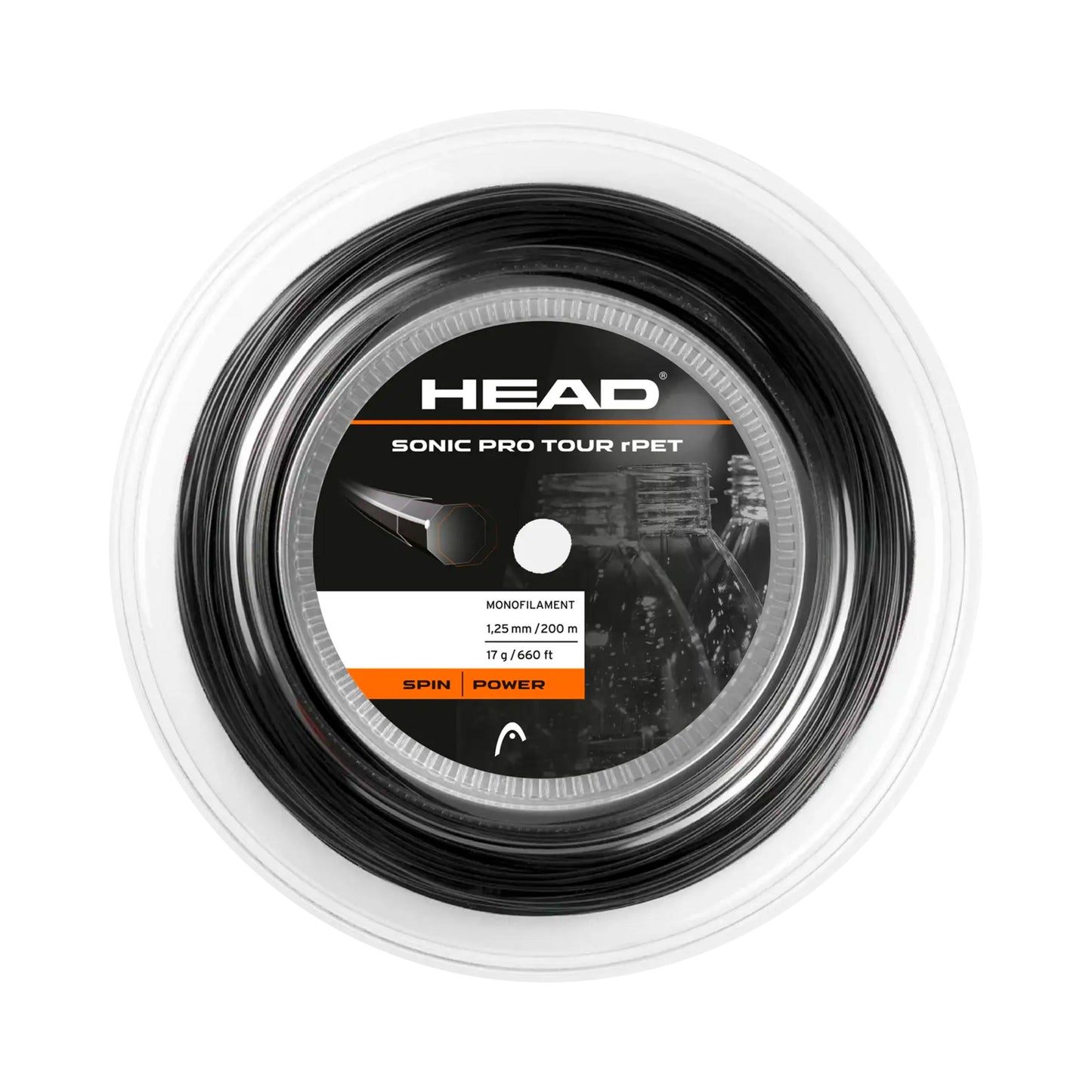 HEAD Sonic Pro Touch Rol snaren 200m - antraciet HEAD Sonic Pro Touch Rol snaren 200m - antraciet