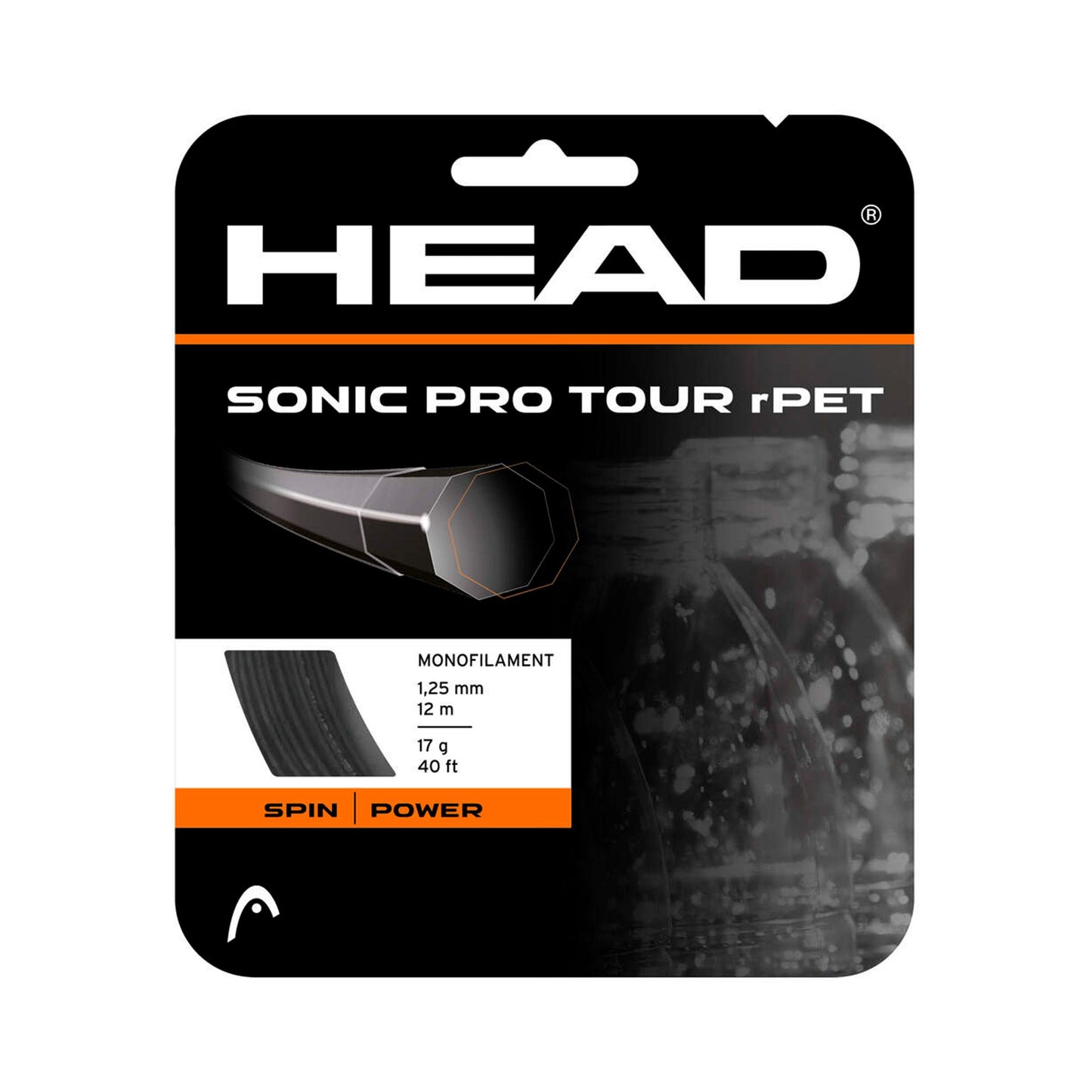 HEAD Sonic Pro Touch Set snaren 12m - antraciet HEAD Sonic Pro Touch Set snaren 12m - antraciet