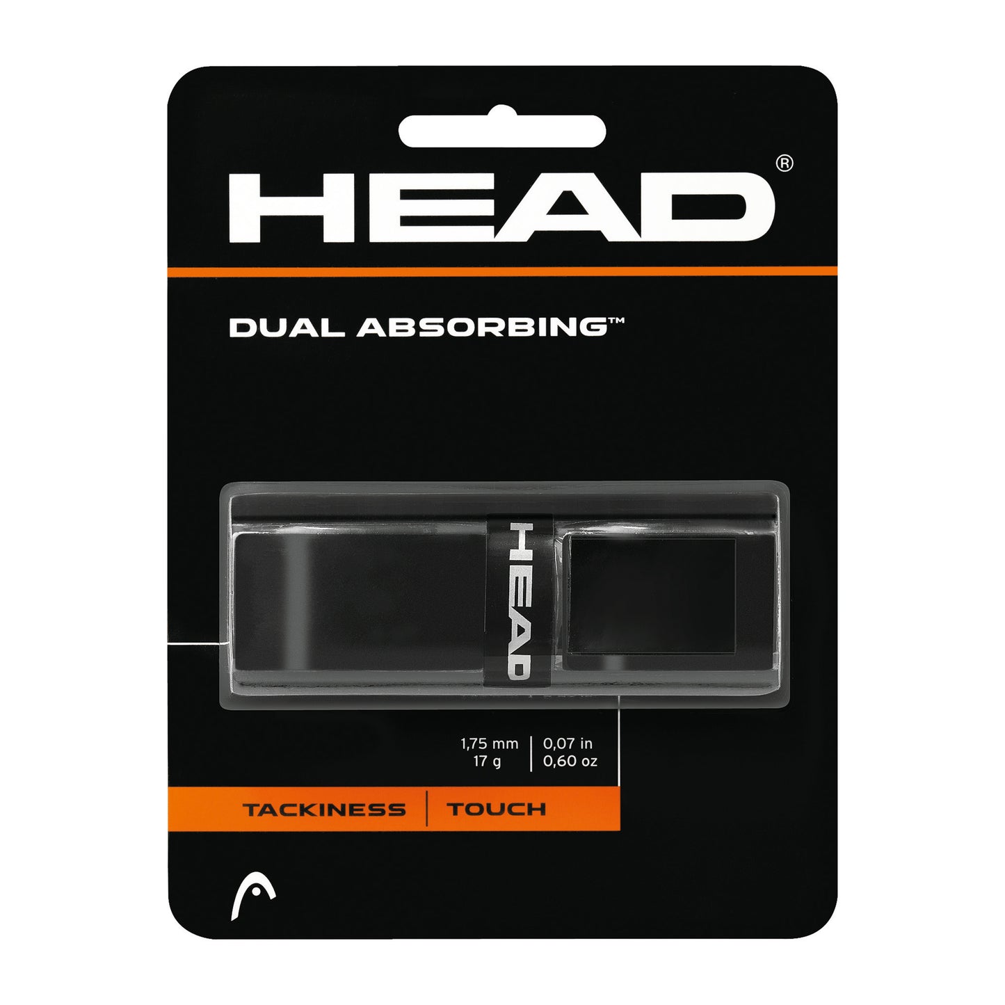HEAD Dual Absorbing Verpakking 1 Stuk-Zwart HEAD Dual Absorbing Verpakking 1 Stuk-Zwart