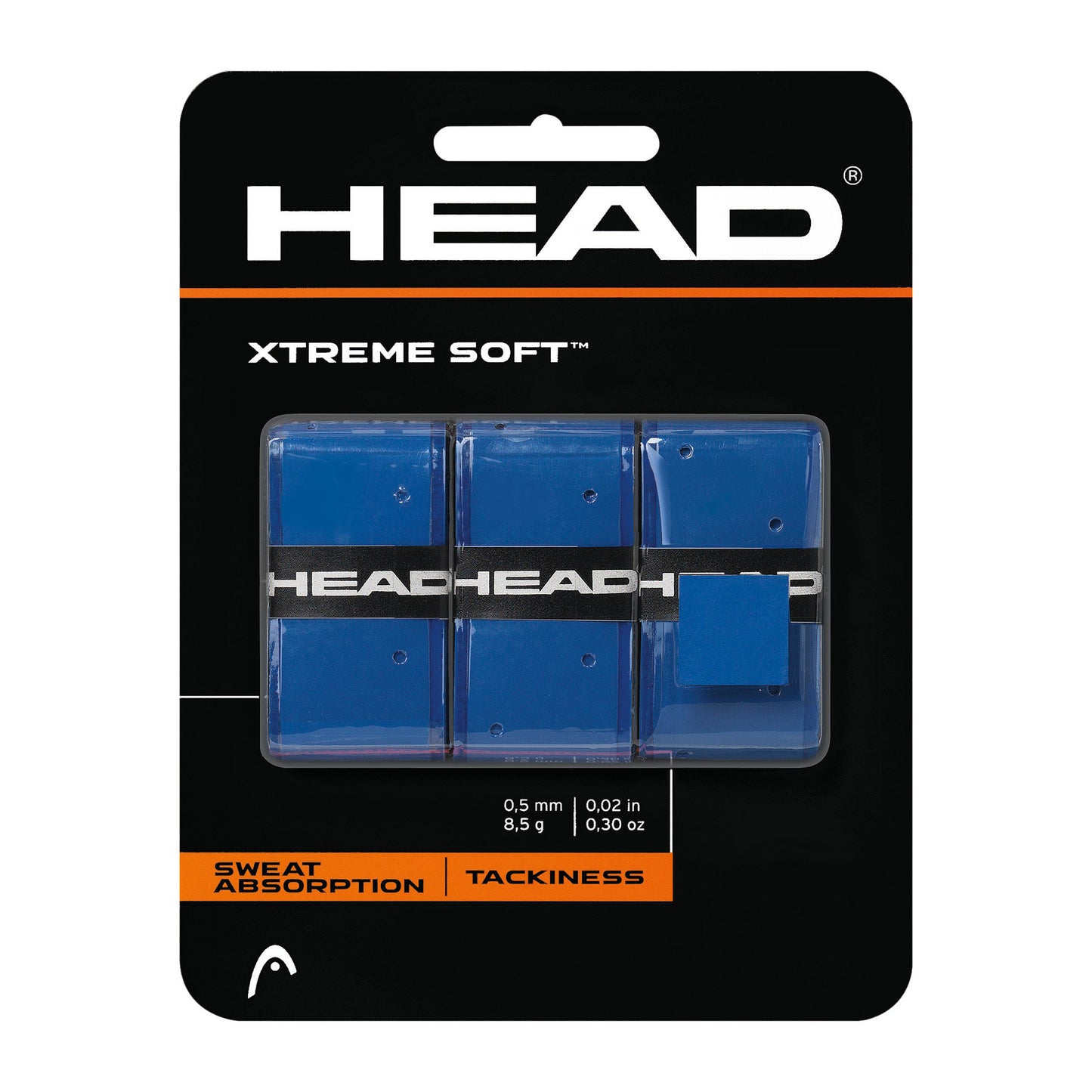 HEAD Xtreme Soft Verpakking 3 Stuks-Blauw HEAD Xtreme Soft Verpakking 3 Stuks-Blauw