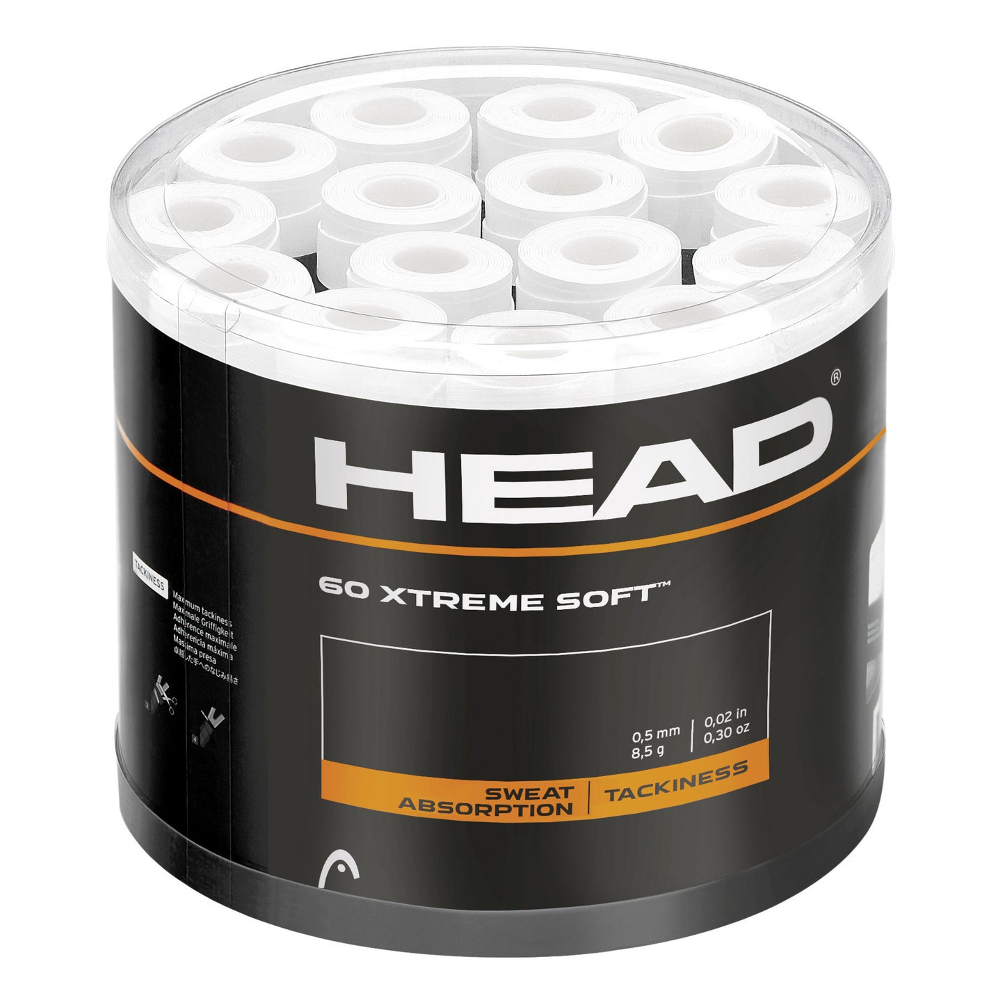 HEAD Xtreme Soft Verpakking 60 stuks - wit HEAD Xtreme Soft Verpakking 60 stuks - wit