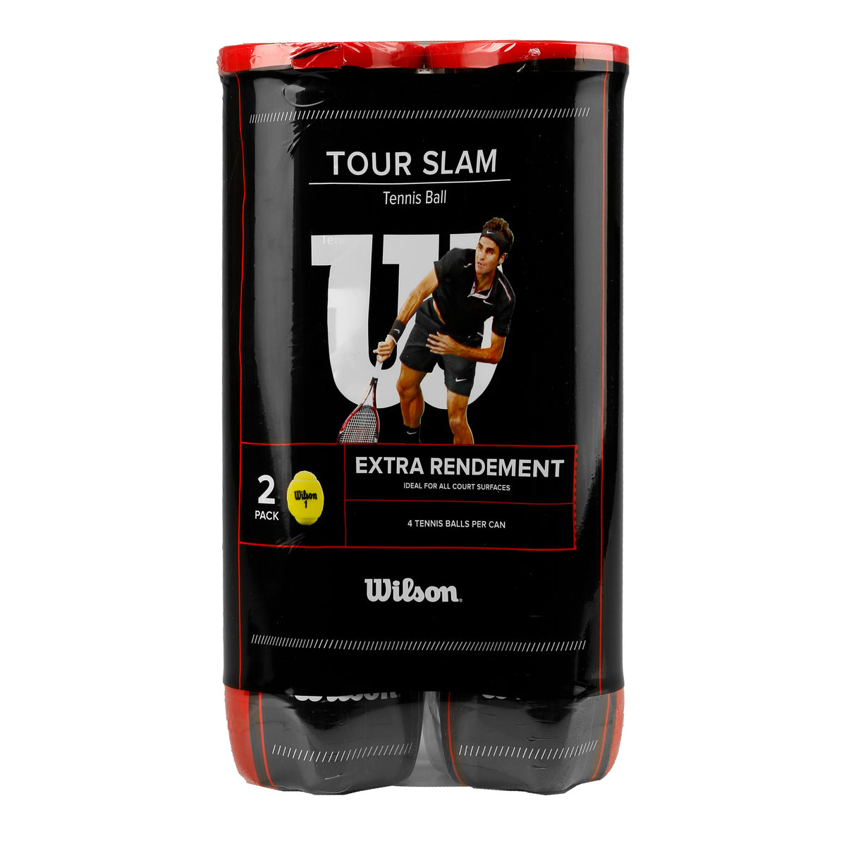 Wilson Tour Slam 2x verpakking 4 stuks Wilson Tour Slam 2x verpakking 4 stuks
