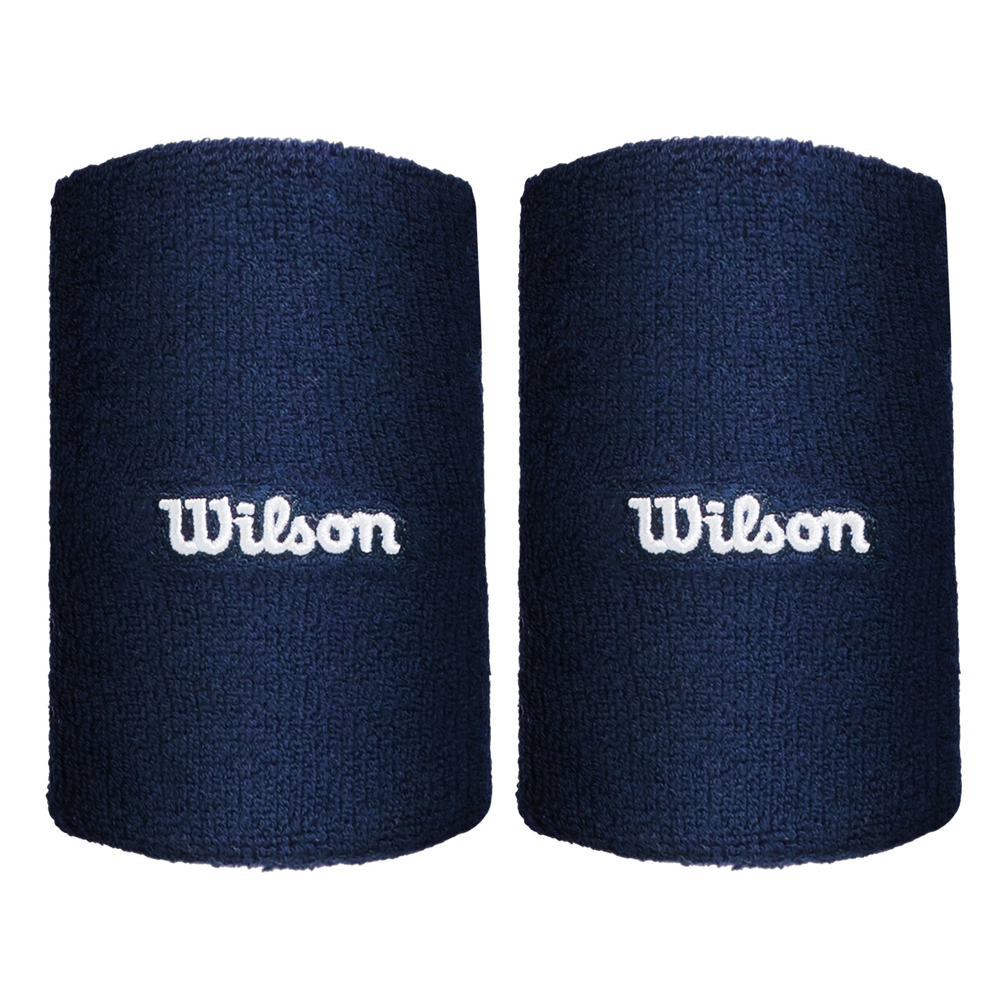 Wilson Wide Terry Zweetband lang - donkerblauw Wilson Wide Terry Zweetband lang - donkerblauw