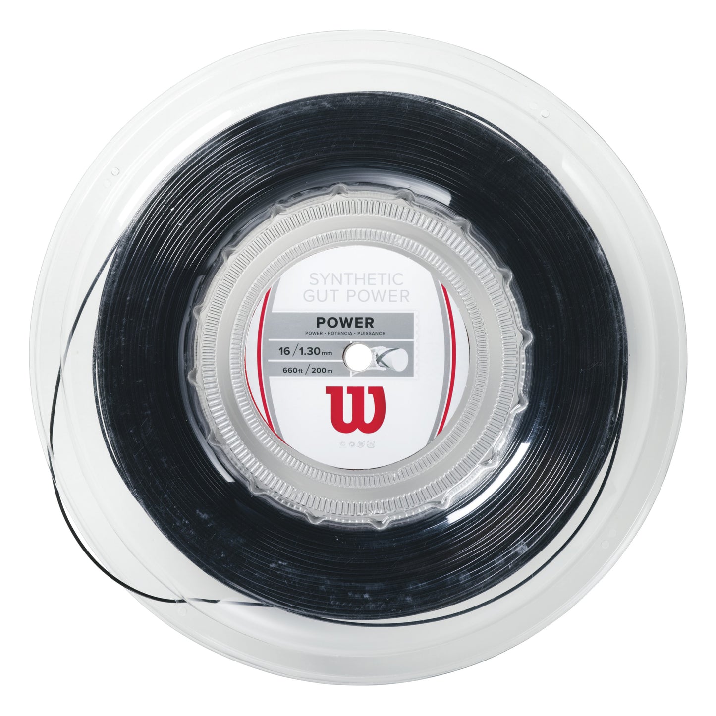 Wilson Synthetic Gut Power Set snaren 12,2m - zwart Wilson Synthetic Gut Power Set snaren 12,2m - zwart