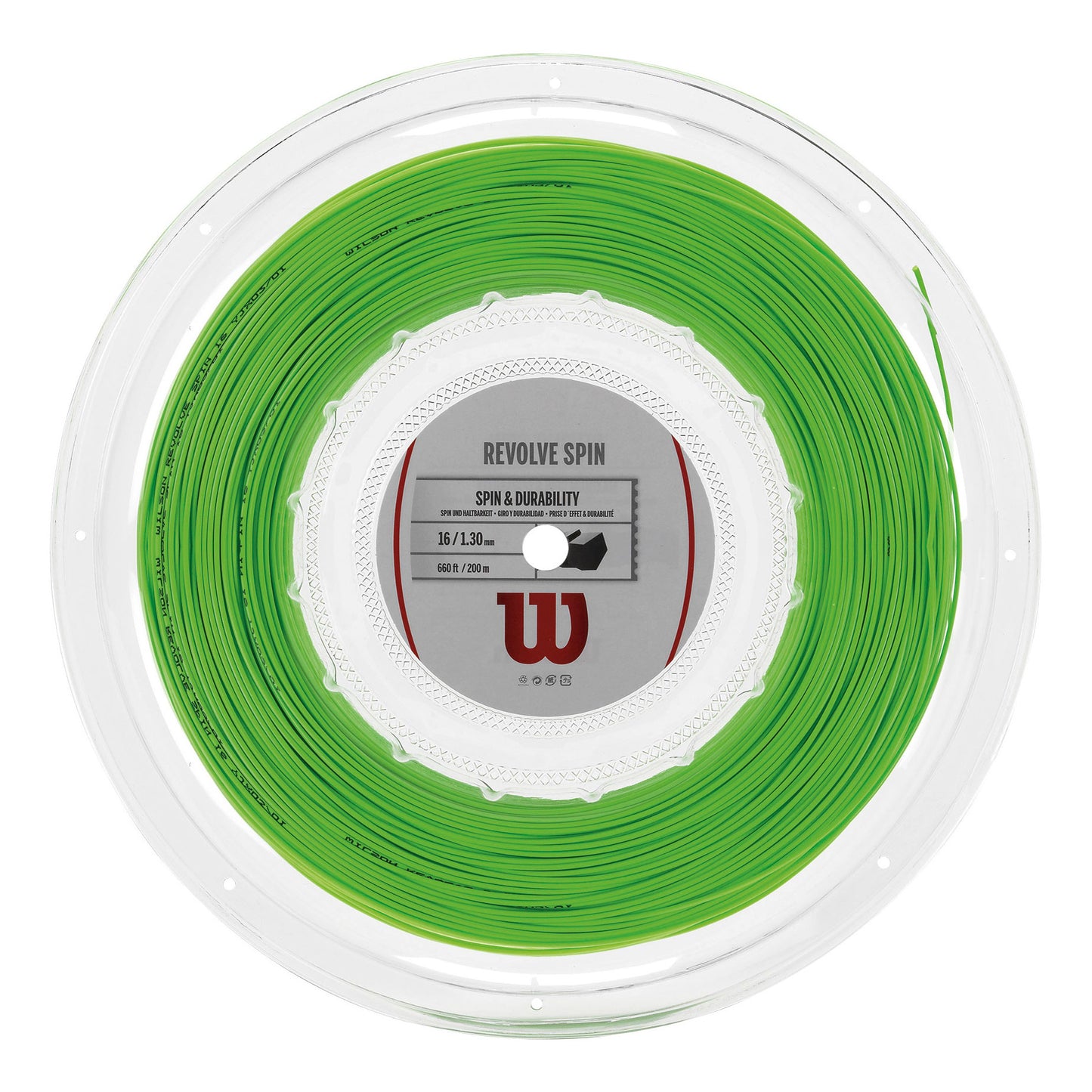 Wilson Revolve Spin Rol Snaren 200m-Groen Wilson Revolve Spin Rol Snaren 200m-Groen