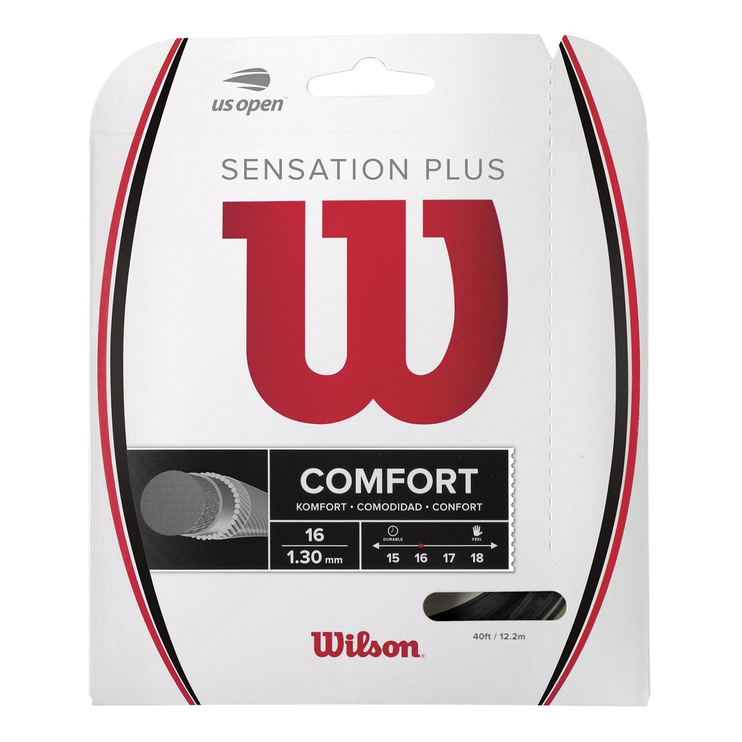 Wilson Sensation Plus Set Snaren 12,2m-Zwart Wilson Sensation Plus Set Snaren 12,2m-Zwart