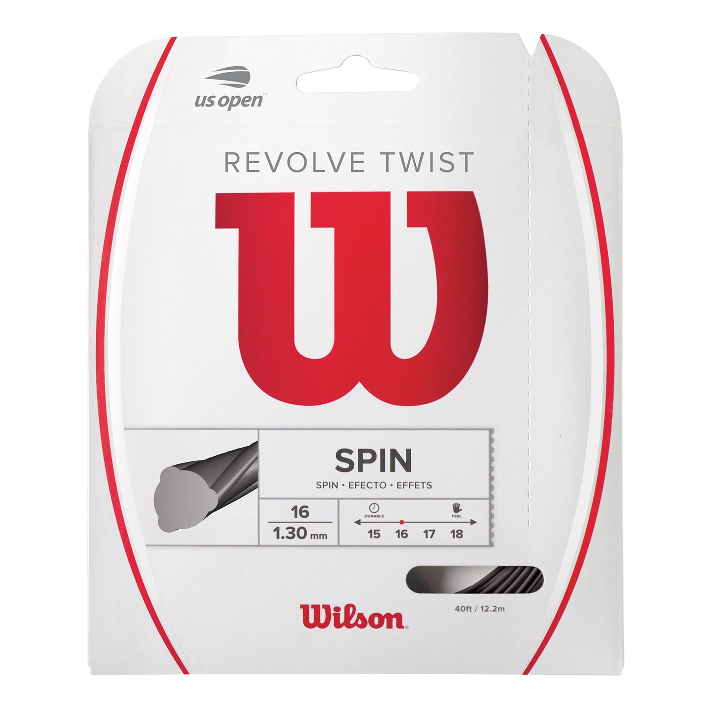 Wilson Revolve Twist Set snaren 12,2m - grijs Wilson Revolve Twist Set snaren 12,2m - grijs