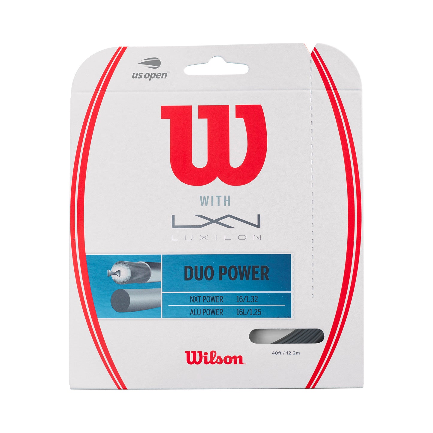 Wilson Duo Power (NXT Power + Alu Power) Set Snaren 12,2m-Zilver,Natuurlijke Kleuren Wilson Duo Power (NXT Power + Alu Power) Set Snaren 12,2m-Zilver,Natuurlijke Kleuren