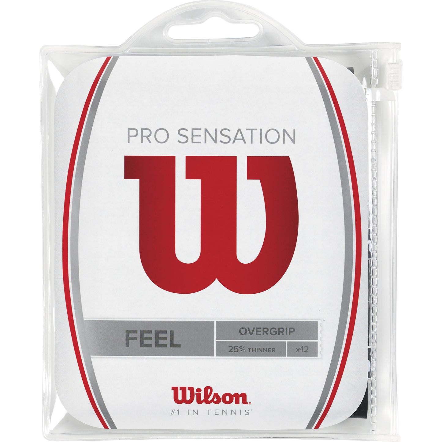 Wilson Pro Overgrip Sensation Verpakking 12 stuks - zwart Wilson Pro Overgrip Sensation Verpakking 12 stuks - zwart
