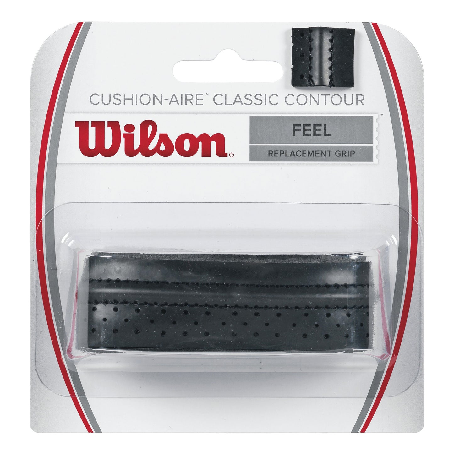Wilson Tour Cushion-Aire Classic Contour Verpakking 1 Stuk-Zwart Wilson Tour Cushion-Aire Classic Contour Verpakking 1 Stuk-Zwart