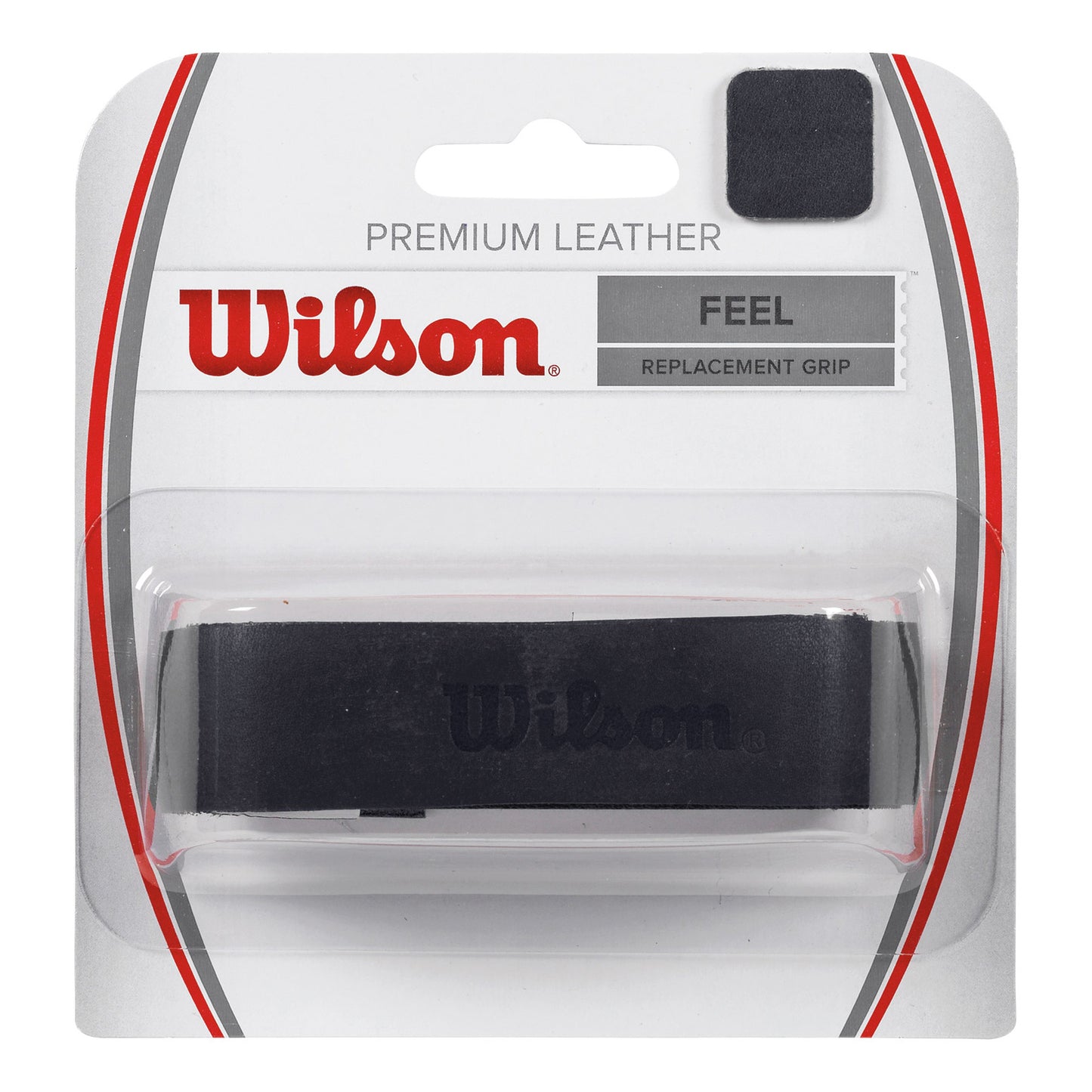 Wilson Premium Leather Replacement Grip Verpakking 1 stuk - zwart Wilson Premium Leather Replacement Grip Verpakking 1 stuk - zwart