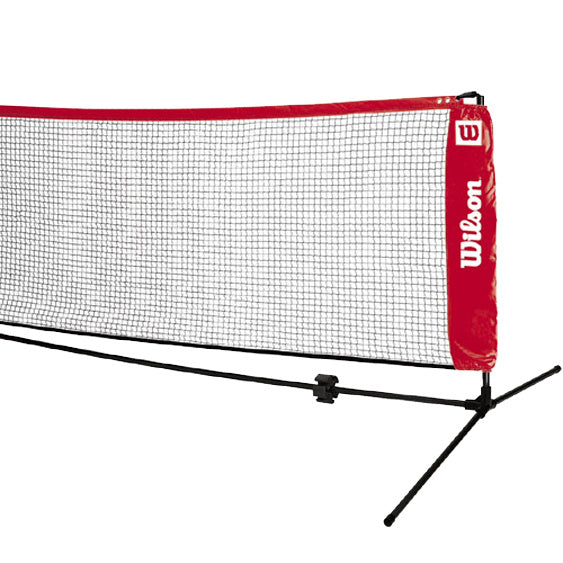 Wilson EZ Tennisnet 6,10m-Zwart,Rood Wilson EZ Tennisnet 6,10m-Zwart,Rood