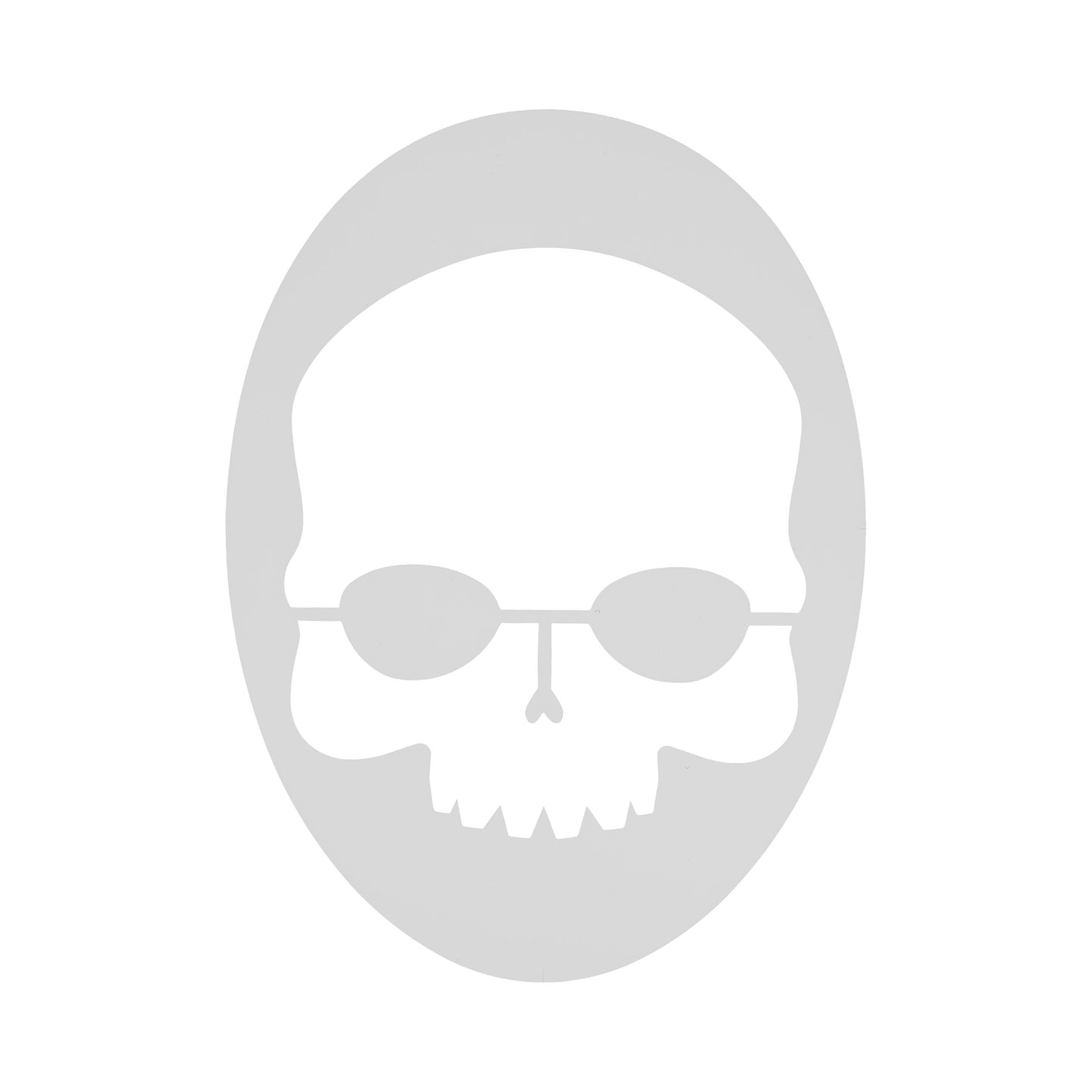Prince Skull Stencil Logo-sjabloon-Wit Prince Skull Stencil Logo-sjabloon-Wit