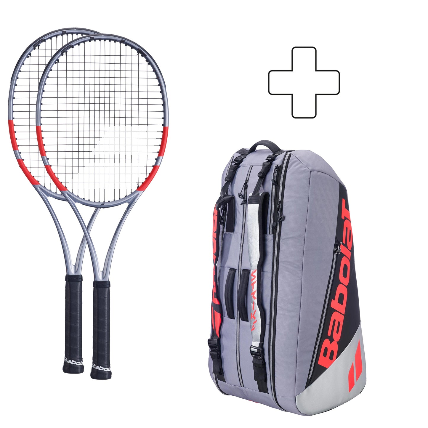 Babolat 2x Pure Strike 16x19 Plus rackettas Babolat 2x Pure Strike 16x19 Plus rackettas
