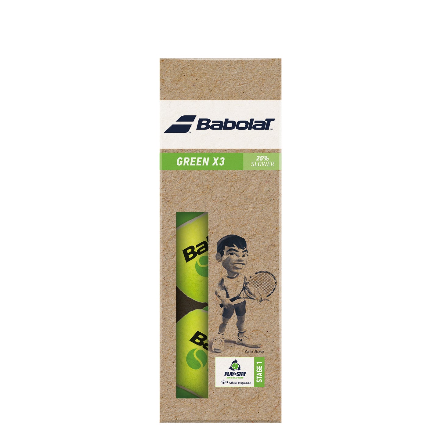 Babolat Green (Stage 1) Verpakking 3 Stuks Babolat Green (Stage 1) Verpakking 3 Stuks