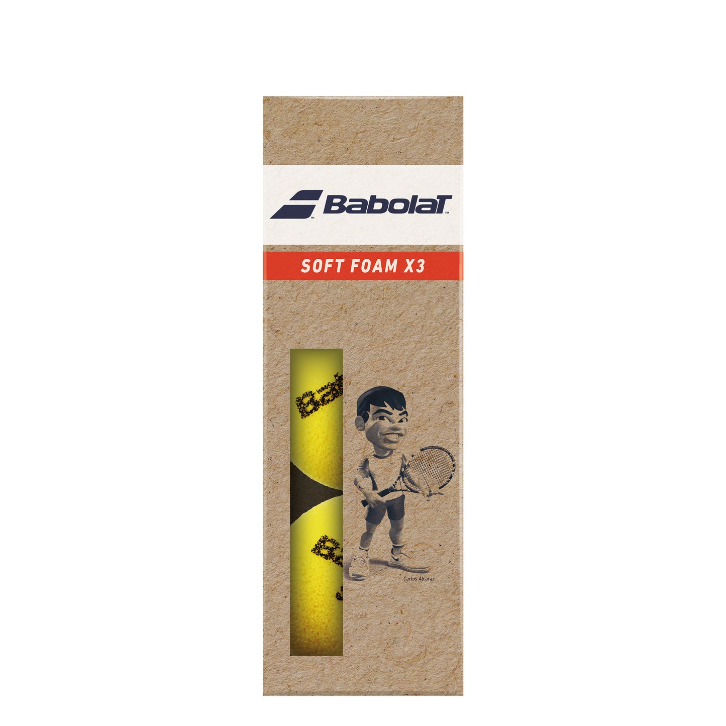 Babolat Soft Foam Zak Met 3 Stuks Babolat Soft Foam Zak Met 3 Stuks