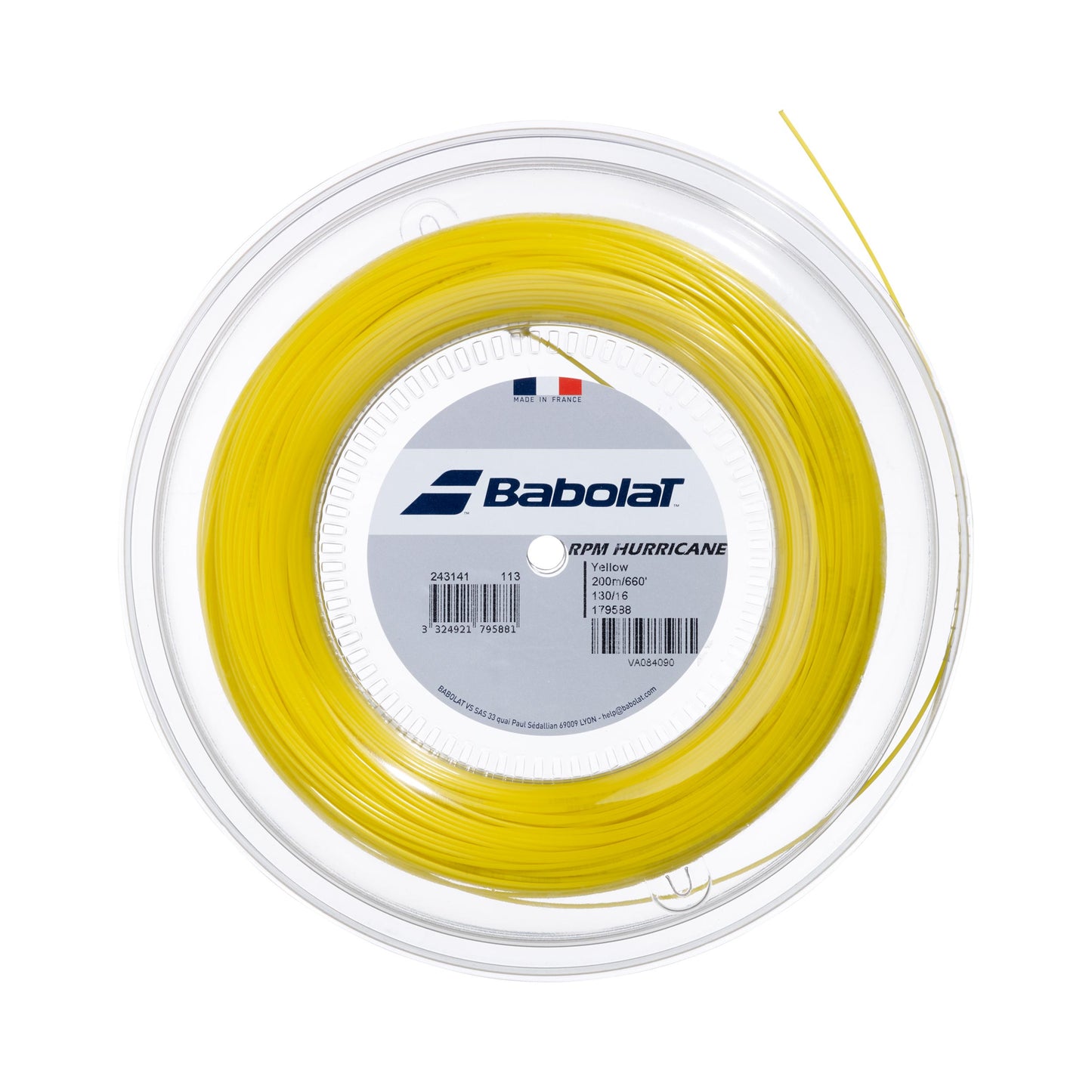 Babolat RPM Hurricane Rol Snaren 200m-Geel Babolat RPM Hurricane Rol Snaren 200m-Geel
