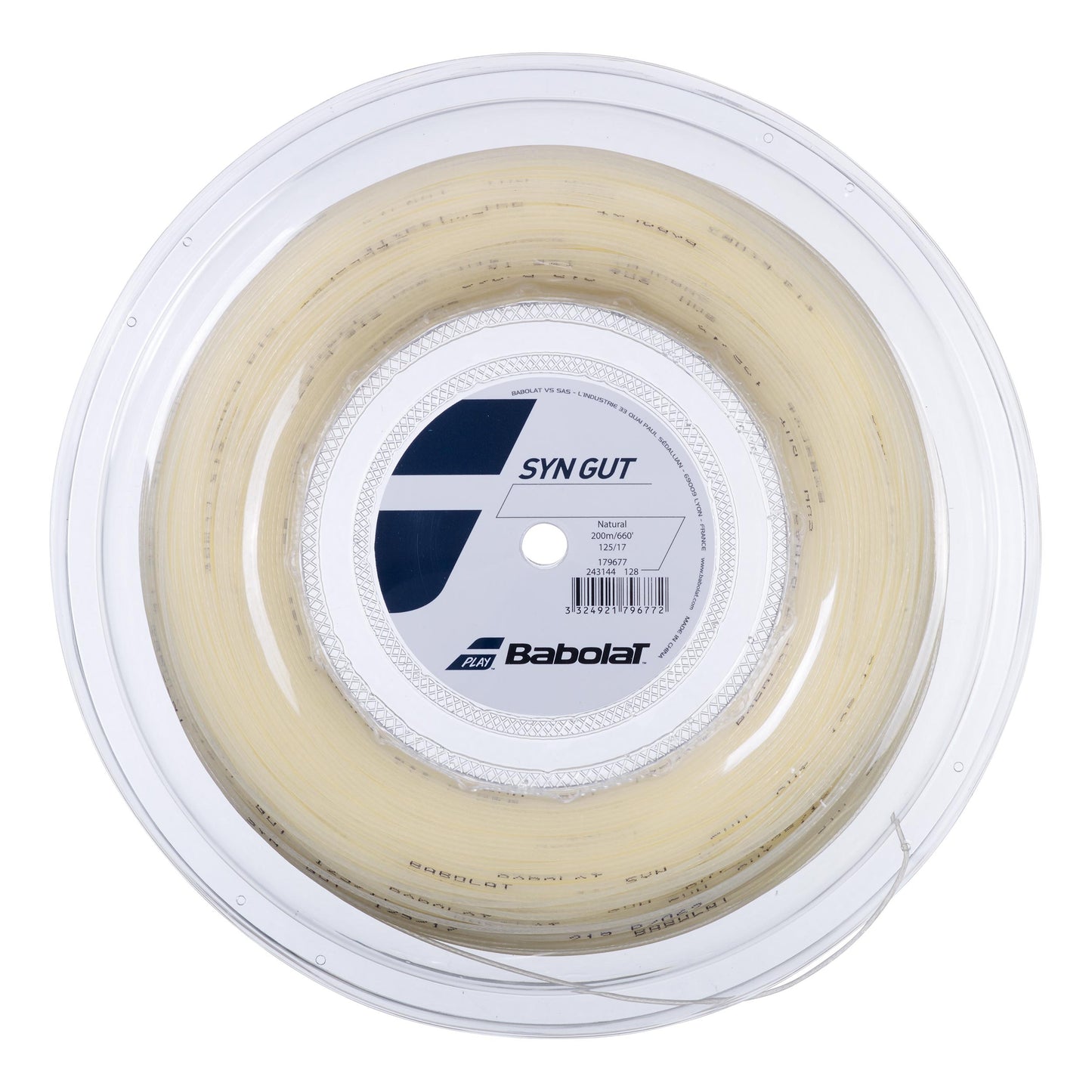Babolat Syn Gut Rol Snaren 200m-Natuurlijke Kleuren Babolat Syn Gut Rol Snaren 200m-Natuurlijke Kleuren