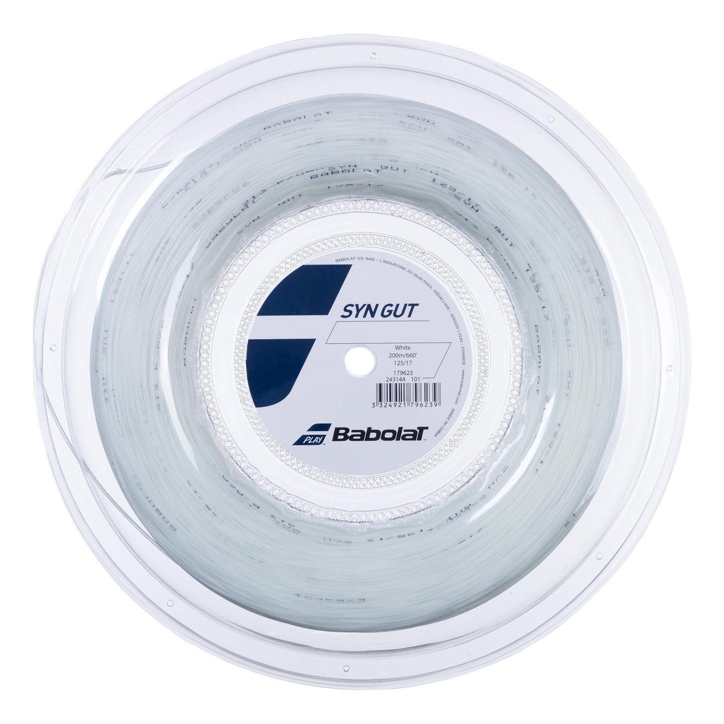Babolat Synthetic Gut Rol Snaren 200m-Wit Babolat Synthetic Gut Rol Snaren 200m-Wit
