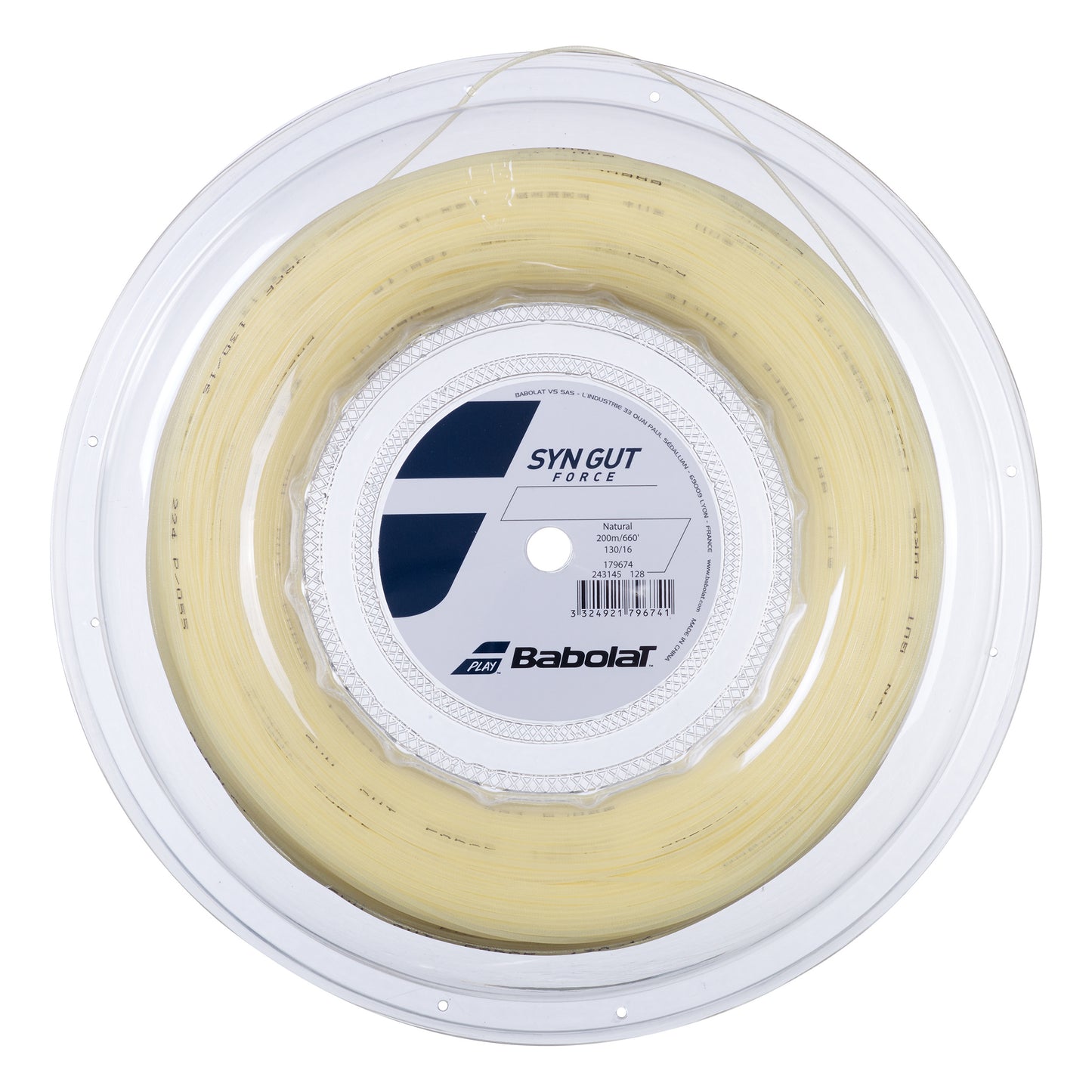 Babolat Synthetic Gut Force Rol Snaren 200m-Natuurlijke Kleuren Babolat Synthetic Gut Force Rol Snaren 200m-Natuurlijke Kleuren