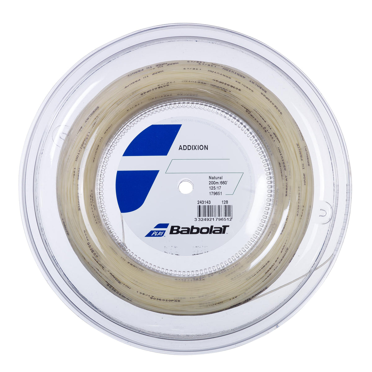 Babolat Addixion Rol Snaren 200m-Natuurlijke Kleuren Babolat Addixion Rol Snaren 200m-Natuurlijke Kleuren