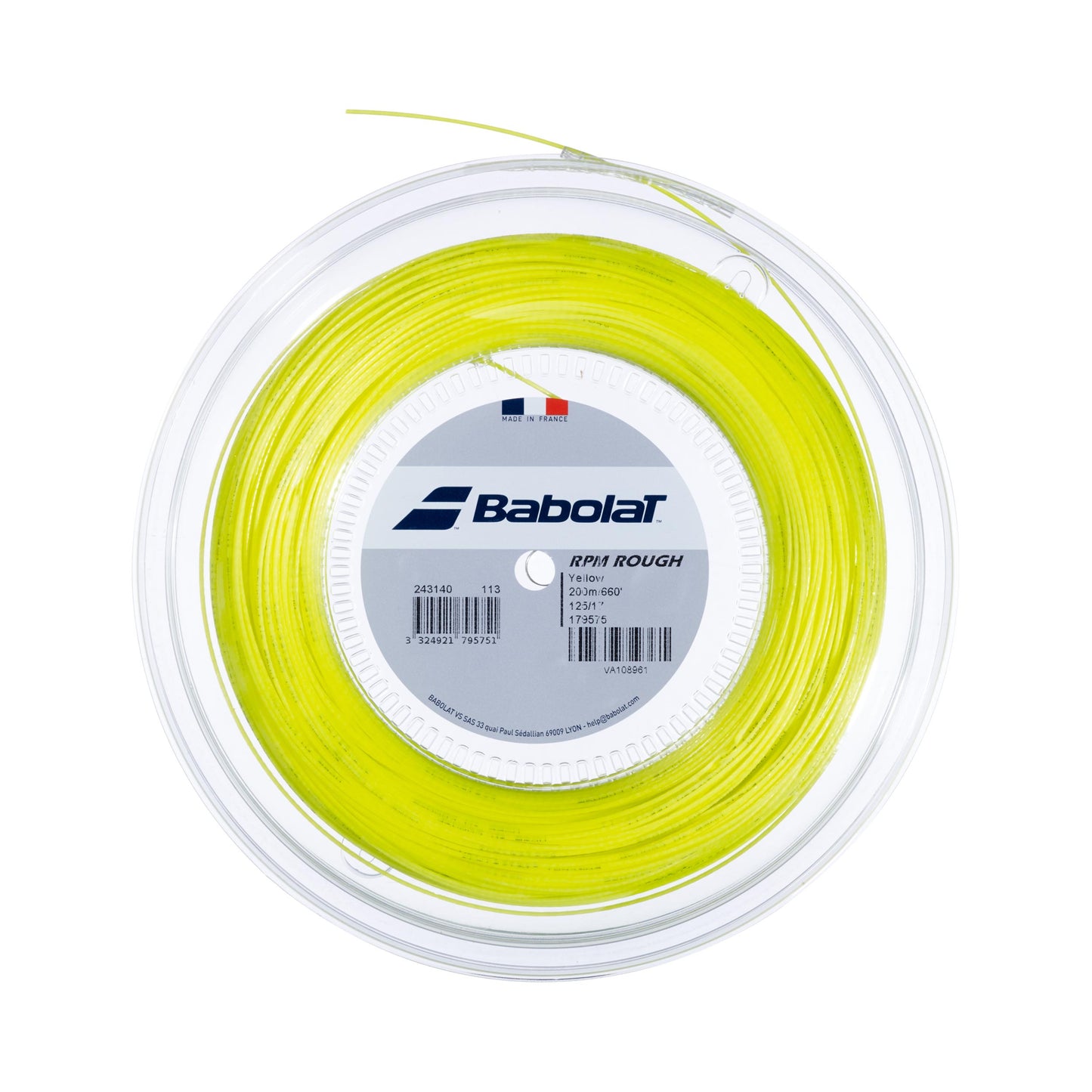 Babolat RPM Rough Rol Snaren 200m-Geel Babolat RPM Rough Rol Snaren 200m-Geel