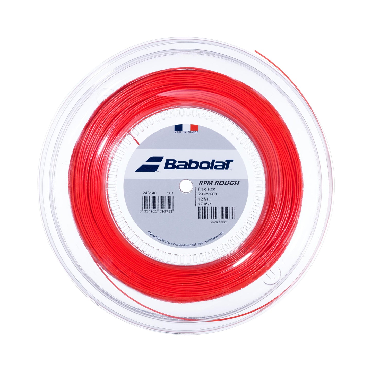 Babolat RPM Blast Rough Rol Snaren 200m-Rood Babolat RPM Blast Rough Rol Snaren 200m-Rood