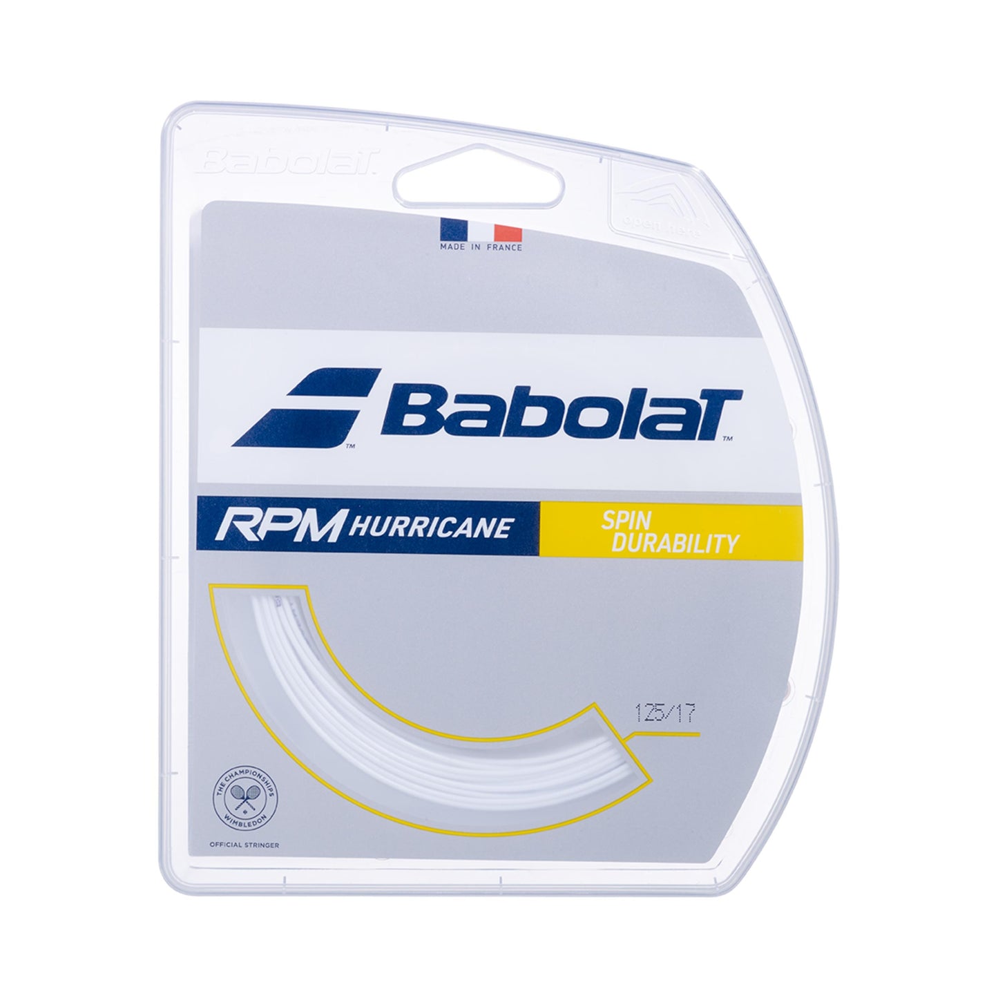 Babolat RPM Hurricane Set Snaren 12m-Wit Babolat RPM Hurricane Set Snaren 12m-Wit