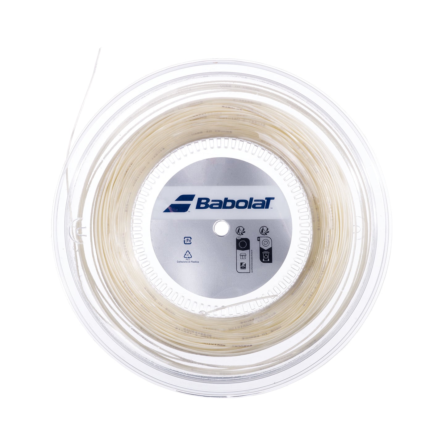 Babolat Addixion Rol Snaren 200m-Wit Babolat Addixion Rol Snaren 200m-Wit