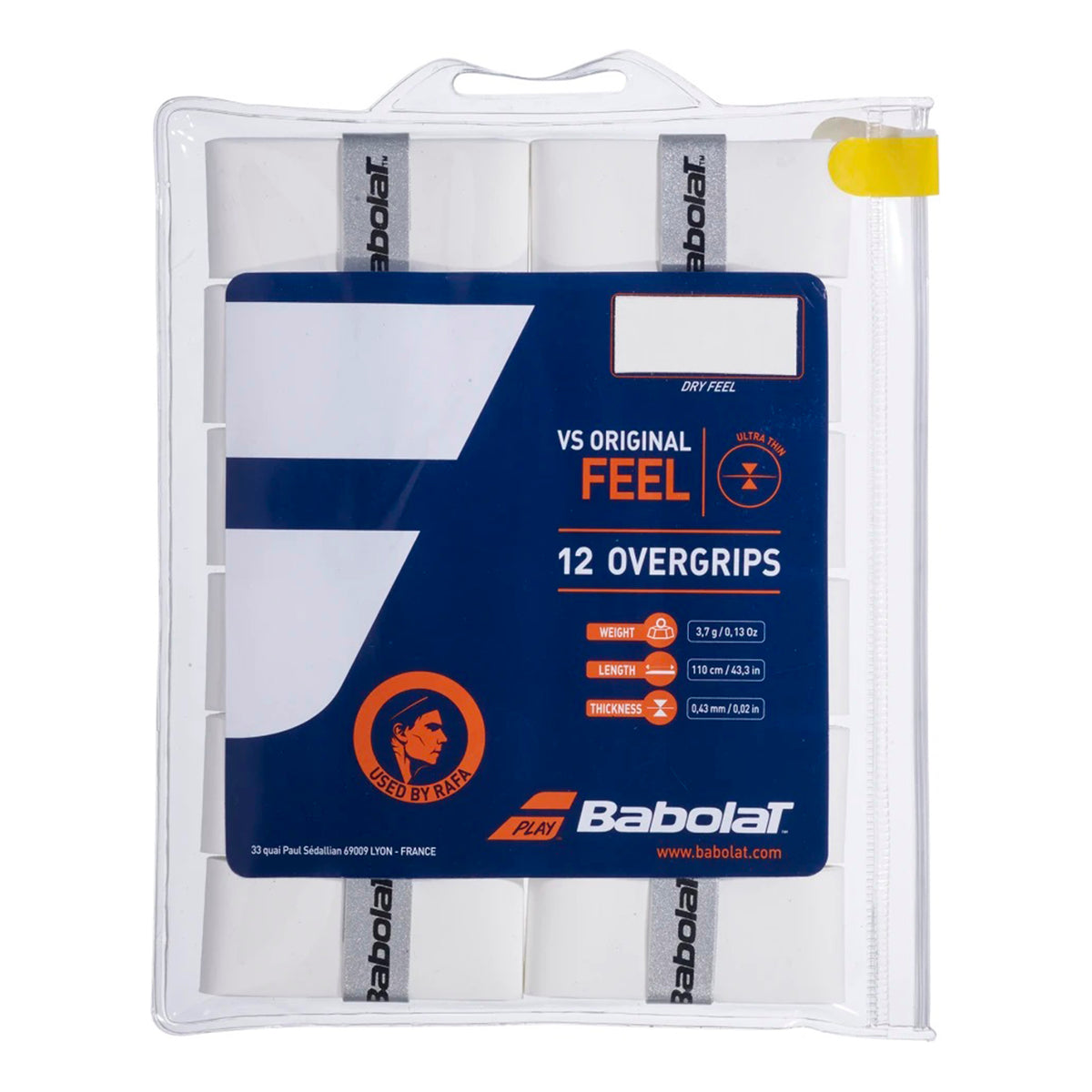 Babolat VS Grip Original Verpakking 12 stuks - wit Babolat VS Grip Original Verpakking 12 stuks - wit