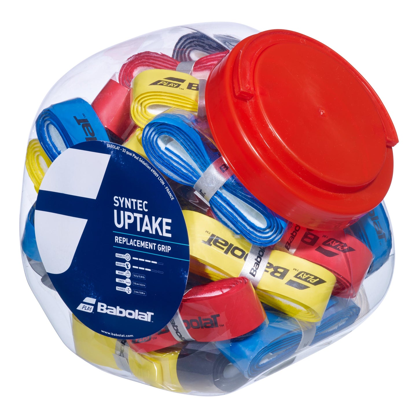 Babolat Syntec Uptake Verpakking 30 Stuks-Veelkleurig Babolat Syntec Uptake Verpakking 30 Stuks-Veelkleurig