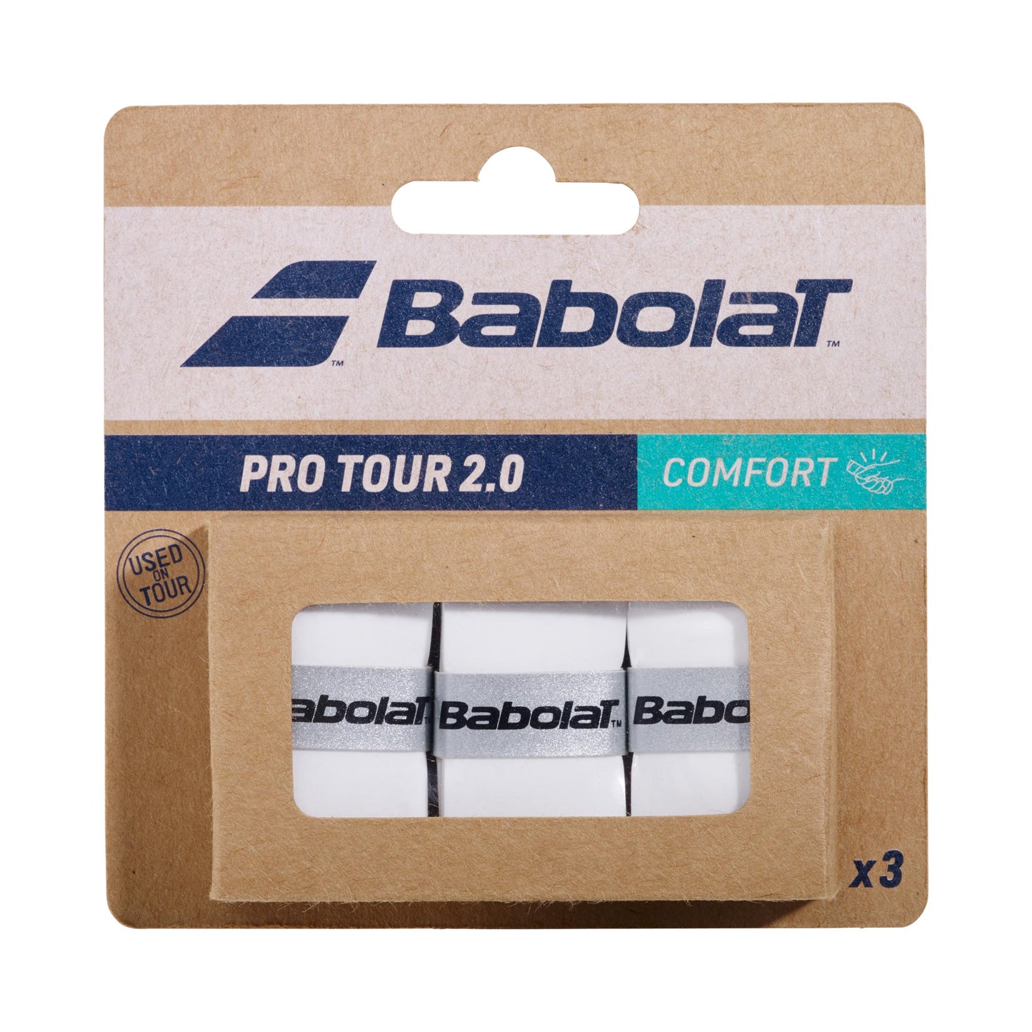 Babolat Pro Tour 2.0 X3 Verpakking 3 Stuks-Wit Babolat Pro Tour 2.0 X3 Verpakking 3 Stuks-Wit