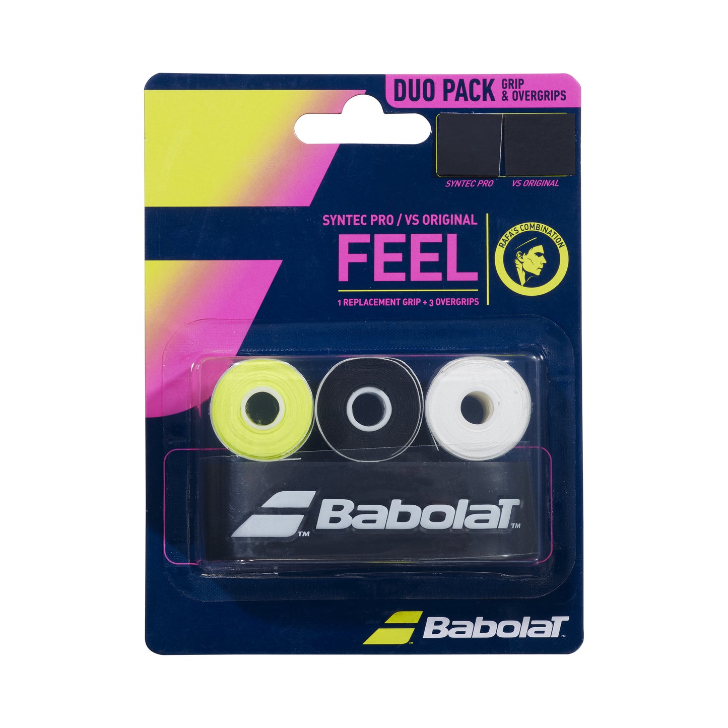 Babolat Syntec Pro X1 + VS Orig X3 Verpakking 4 Stuks-Veelkleurig Babolat Syntec Pro X1 + VS Orig X3 Verpakking 4 Stuks-Veelkleurig